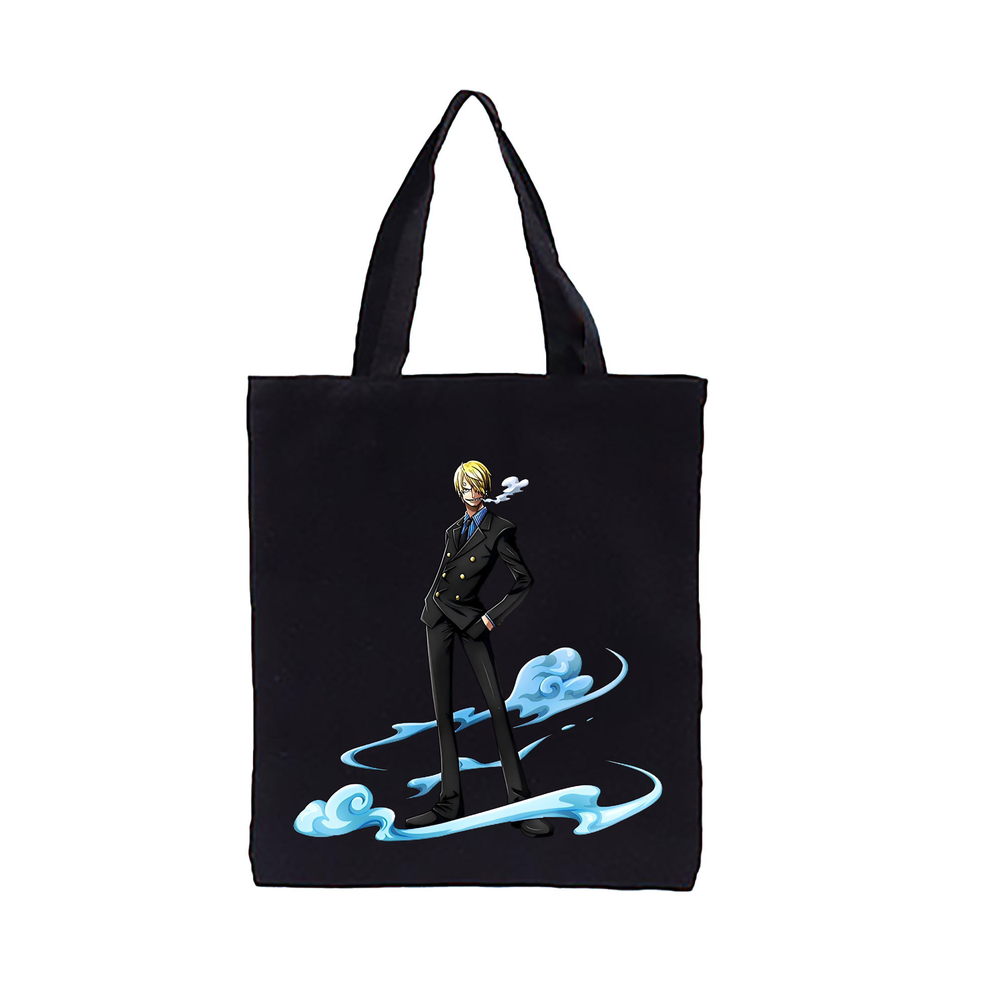 （画像用） ワンピース サンジ ONE PIECE Sanji 縦型キャンバス生地手提げバッグ　トートバッグ
