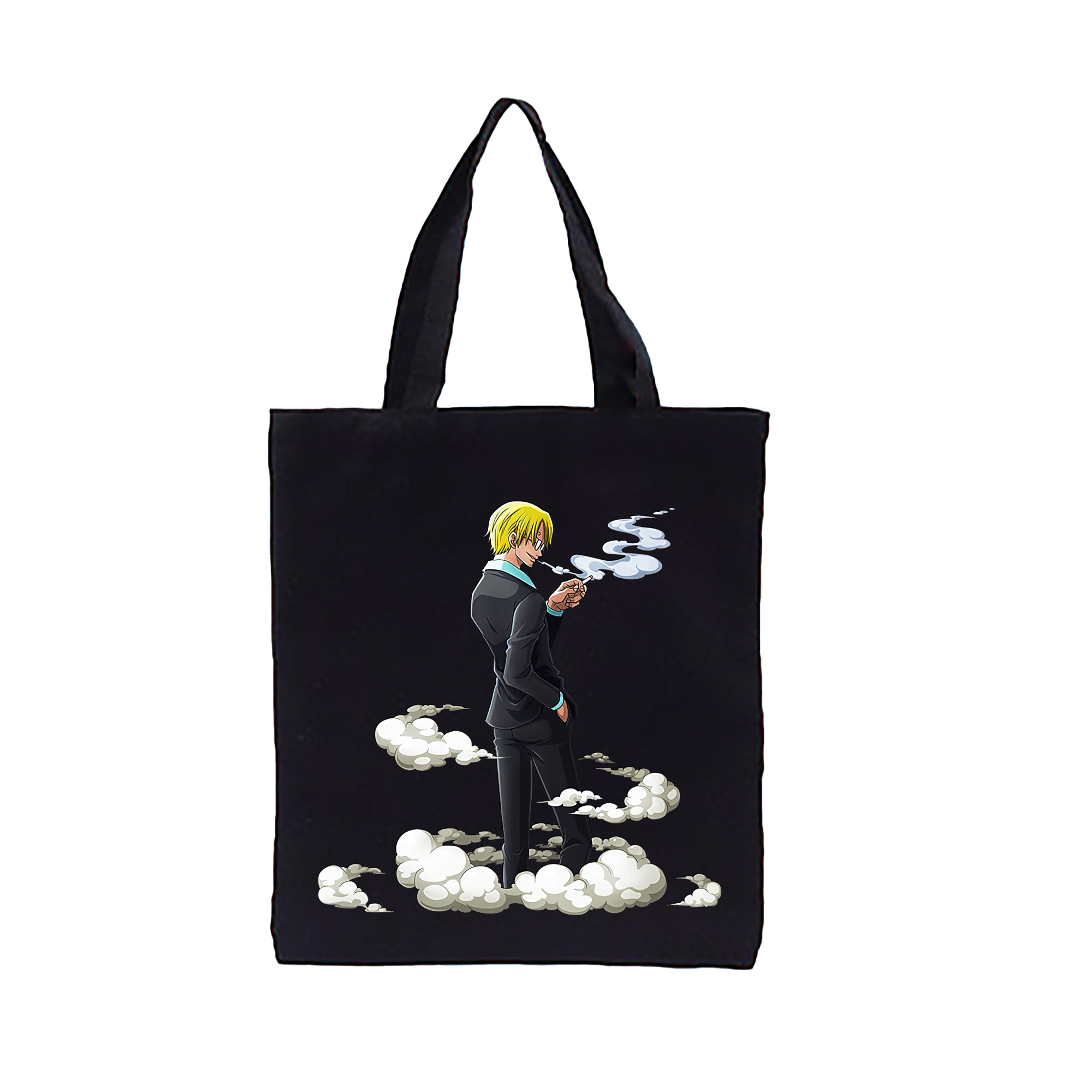 （画像用） ワンピース サンジ ONE PIECE Sanji 縦型キャンバス生地手提げバッグ　トートバッグ