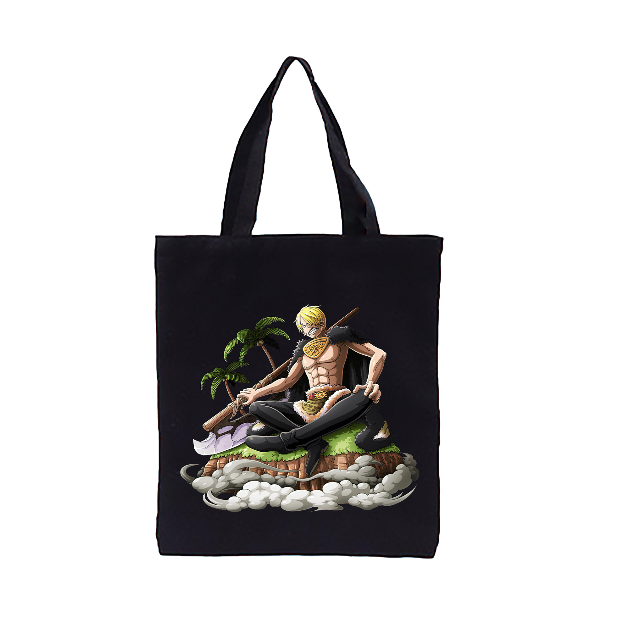 （画像用） ワンピース サンジ ONE PIECE Sanji 縦型キャンバス生地手提げバッグ　トートバッグ