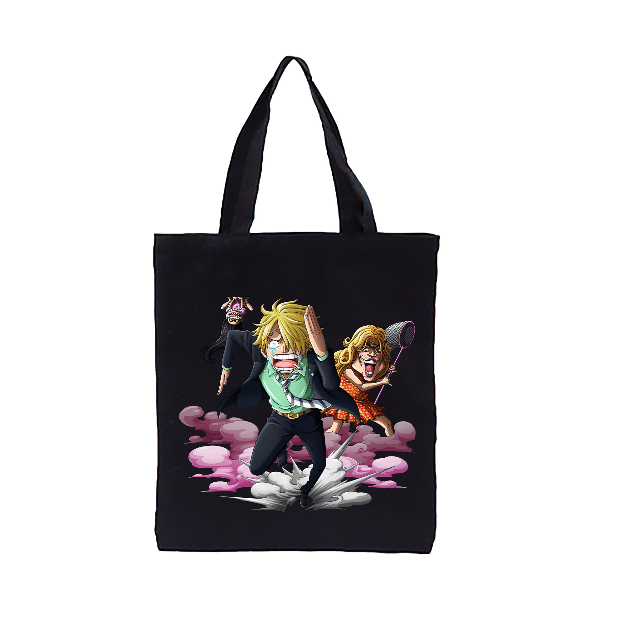 （画像用） ワンピース サンジ ONE PIECE Sanji 縦型キャンバス生地手提げバッグ　トートバッグ