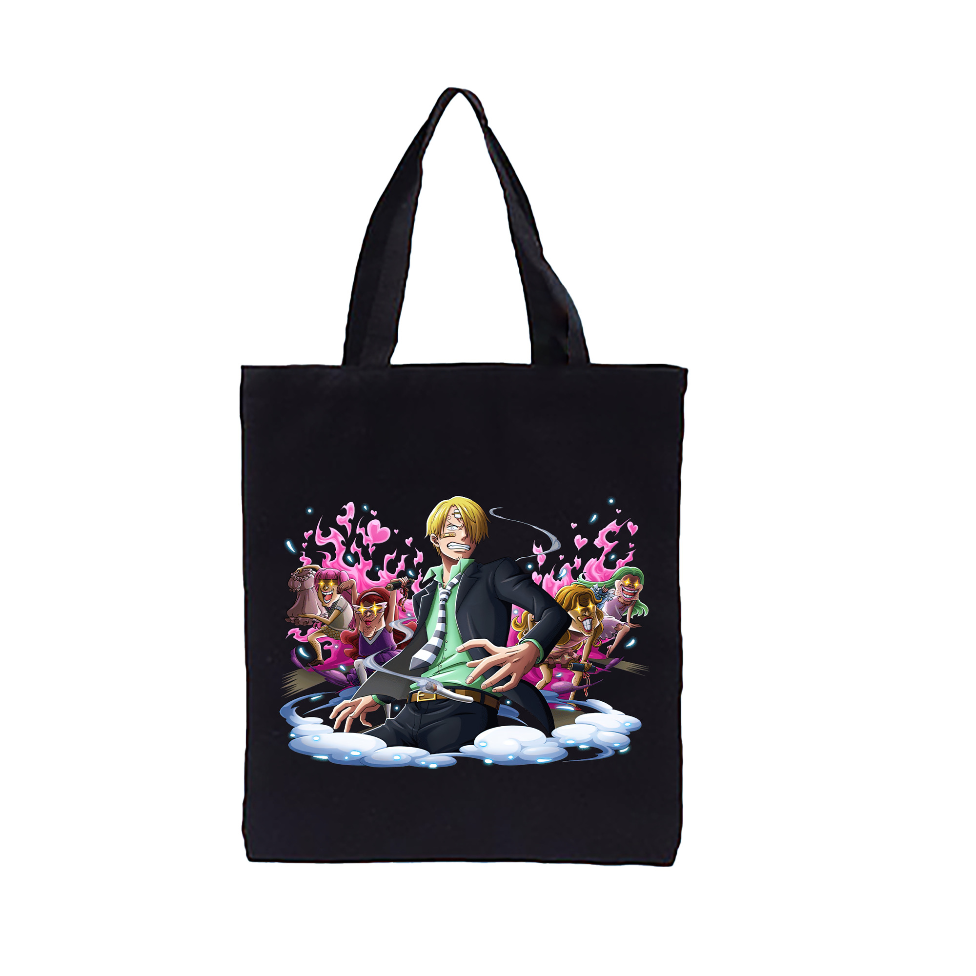 （画像用） ワンピース サンジ ONE PIECE Sanji 縦型キャンバス生地手提げバッグ　トートバッグ