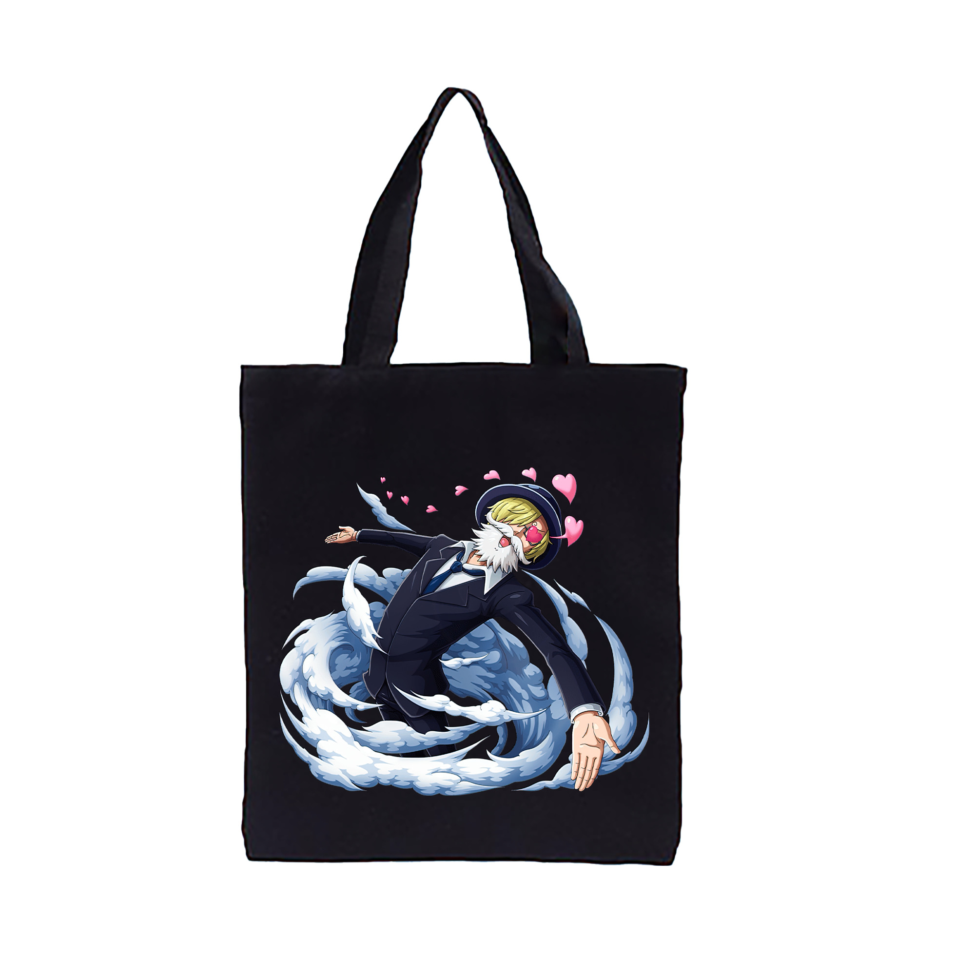 （画像用） ワンピース サンジ ONE PIECE Sanji 縦型キャンバス生地手提げバッグ　トートバッグ