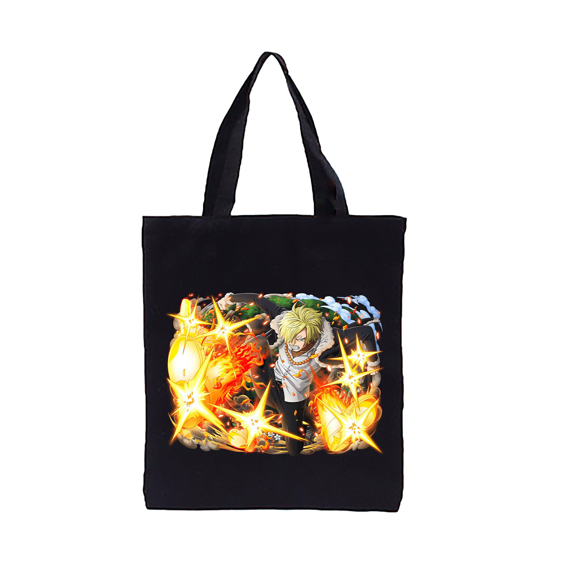 ワンピース サンジ ONE PIECE Sanji 縦型キャンバス生地手提げバッグ　トートバッグ