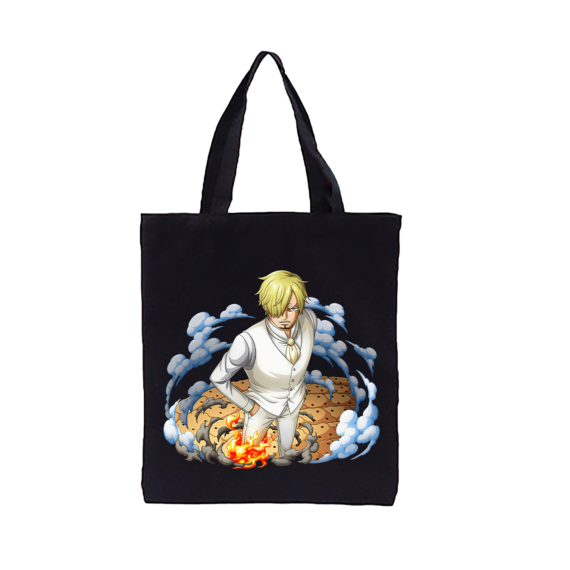 ワンピース サンジ ONE PIECE Sanji 縦型キャンバス生地手提げバッグ　トートバッグ
