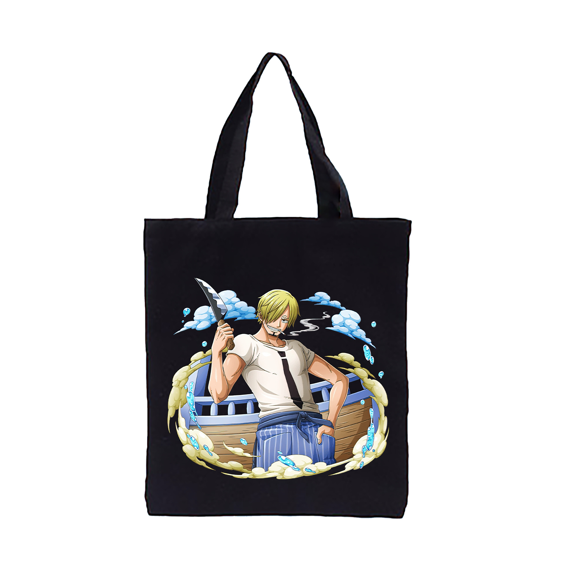 ワンピース サンジ ONE PIECE Sanji 縦型キャンバス生地手提げバッグ　トートバッグ