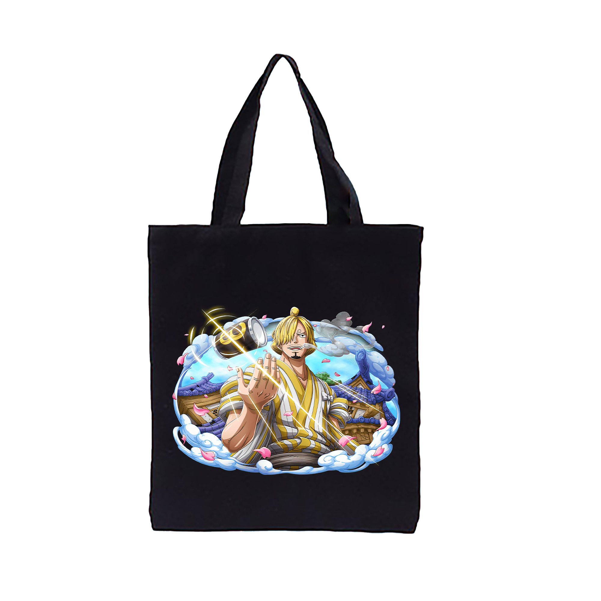 ワンピース サンジ ONE PIECE Sanji 縦型キャンバス生地手提げバッグ　トートバッグ