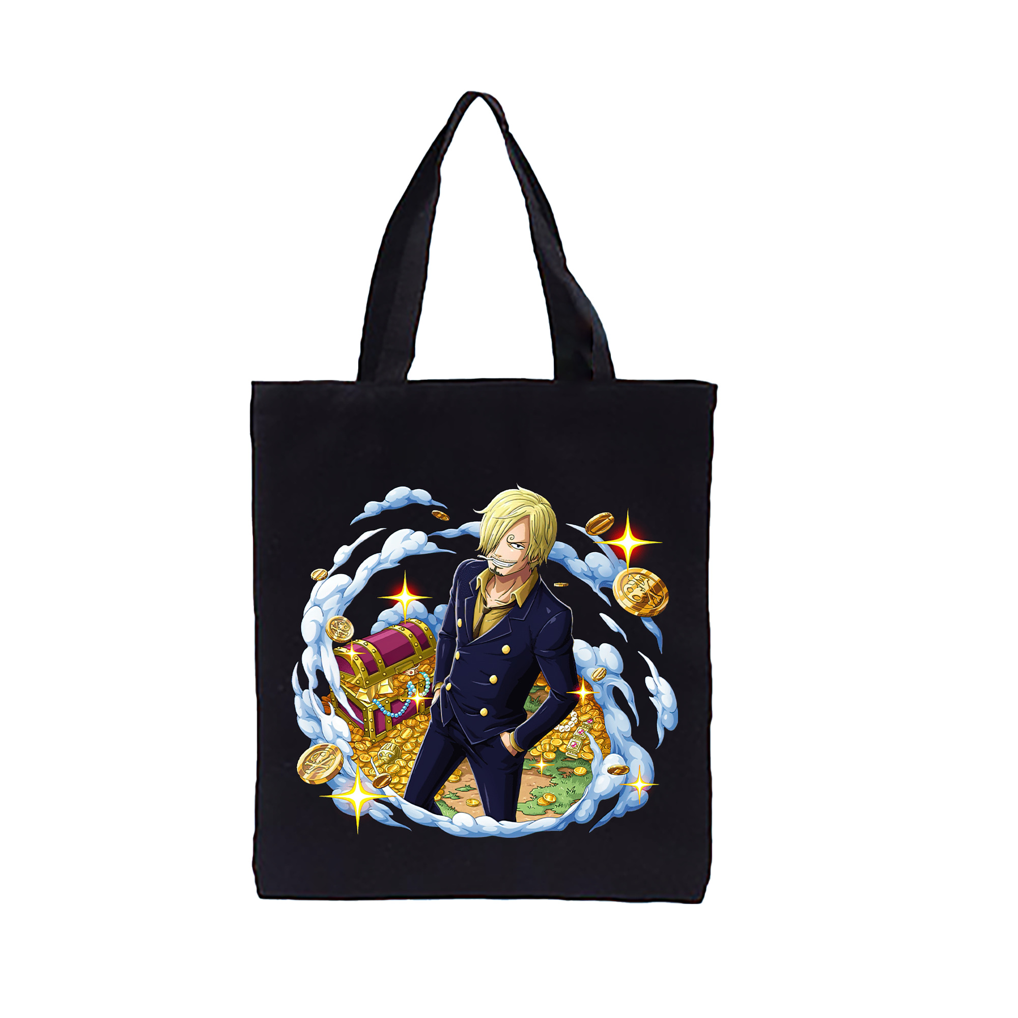 ワンピース サンジ ONE PIECE Sanji 縦型キャンバス生地手提げバッグ　トートバッグ