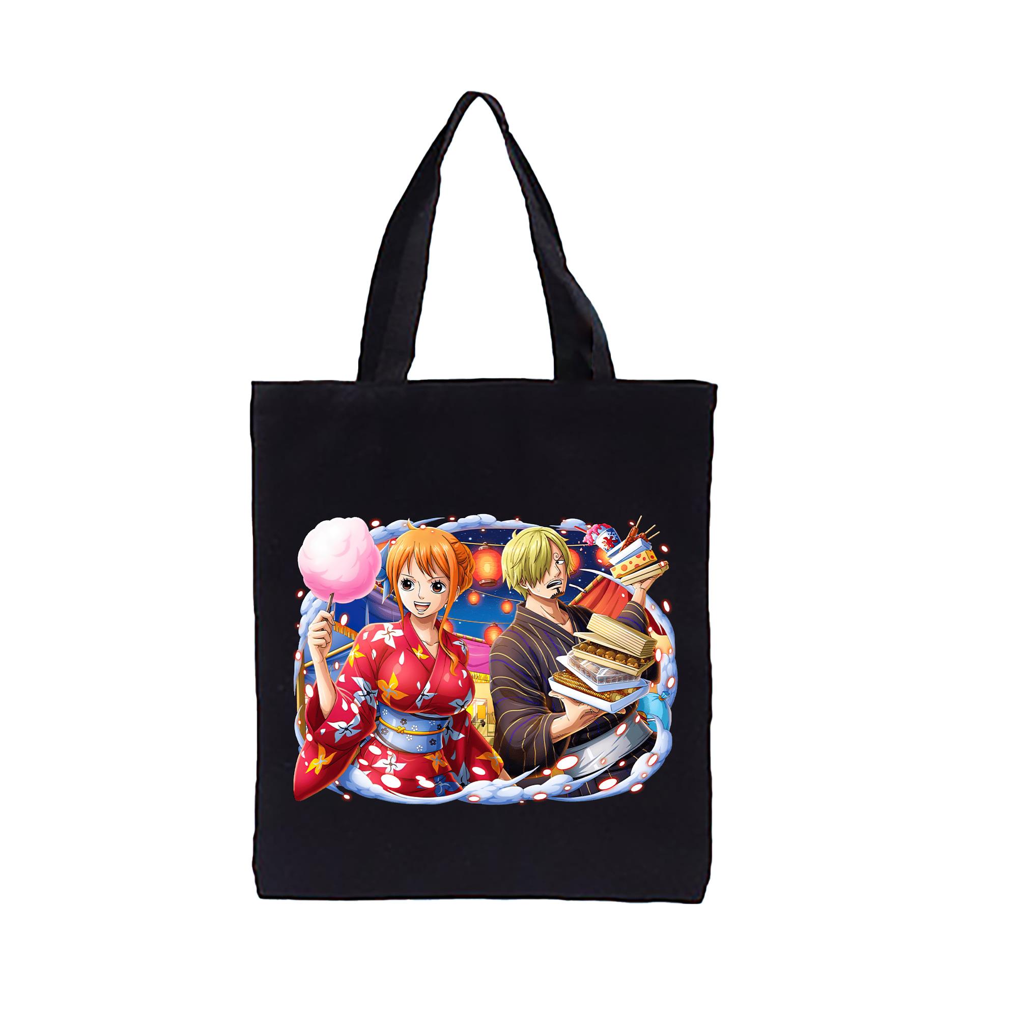 ワンピース サンジ ONE PIECE Sanji 縦型キャンバス生地手提げバッグ　トートバッグ