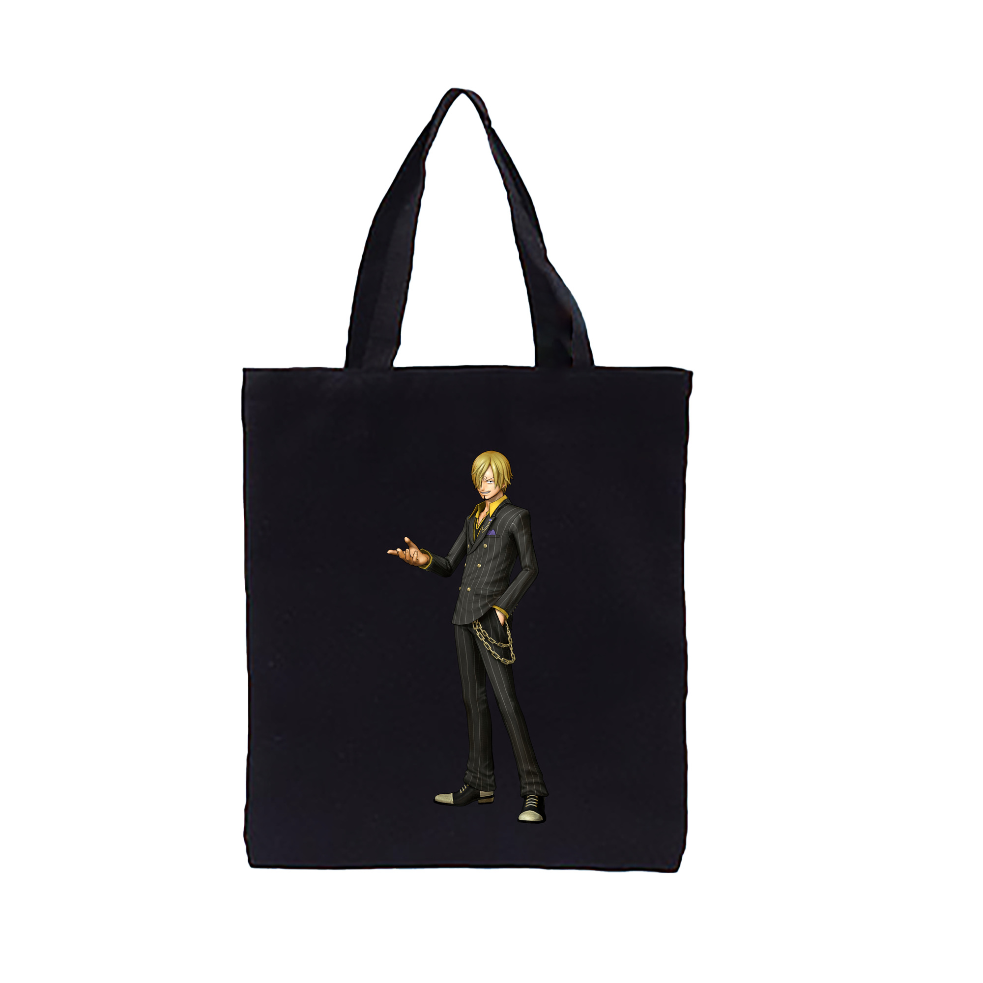 ワンピース サンジ ONE PIECE Sanji 縦型キャンバス生地手提げバッグ　トートバッグ