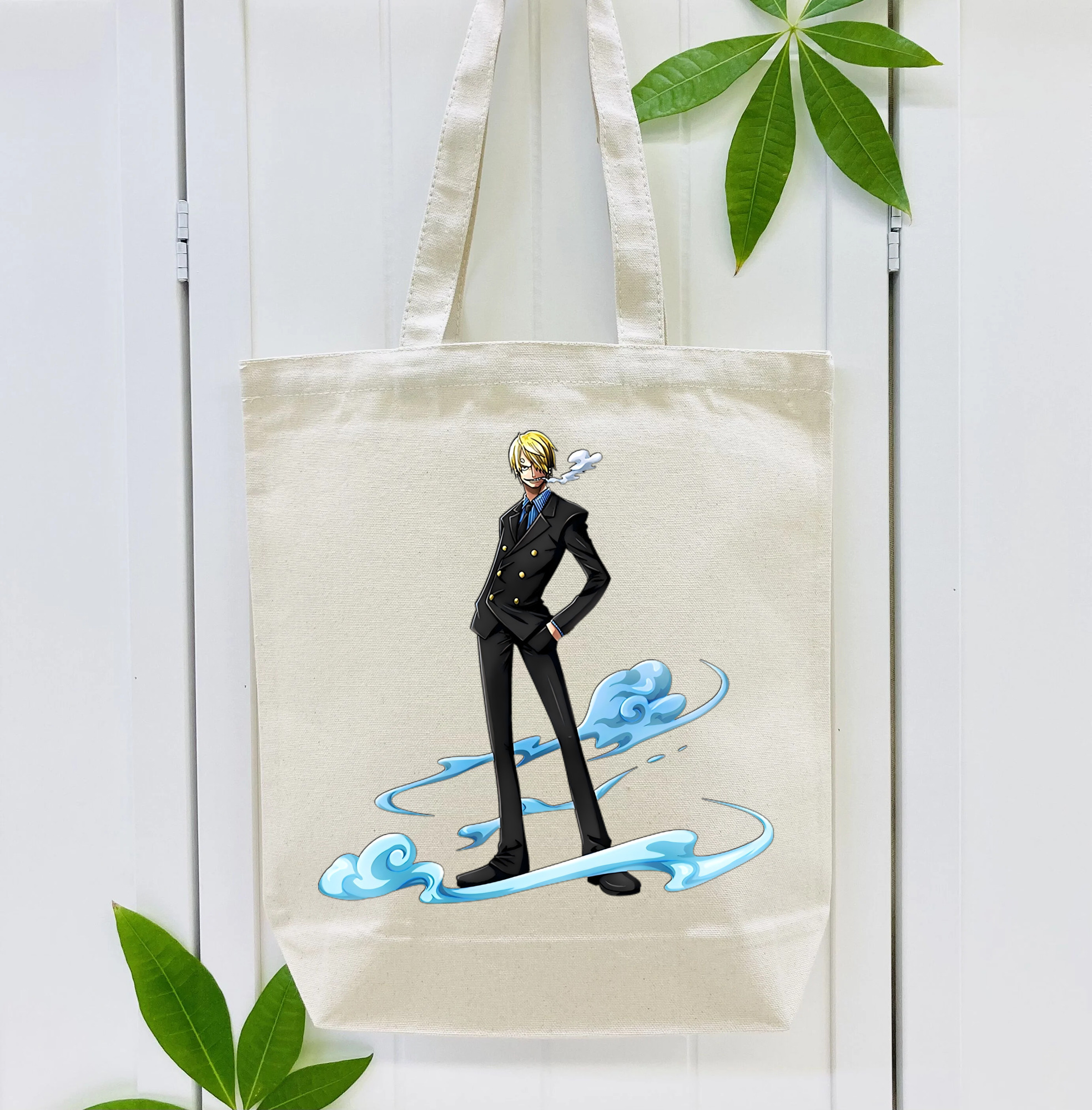 ワンピース サンジ ONE PIECE Sanji 縦型キャンバス生地手提げバッグ　トートバッグ