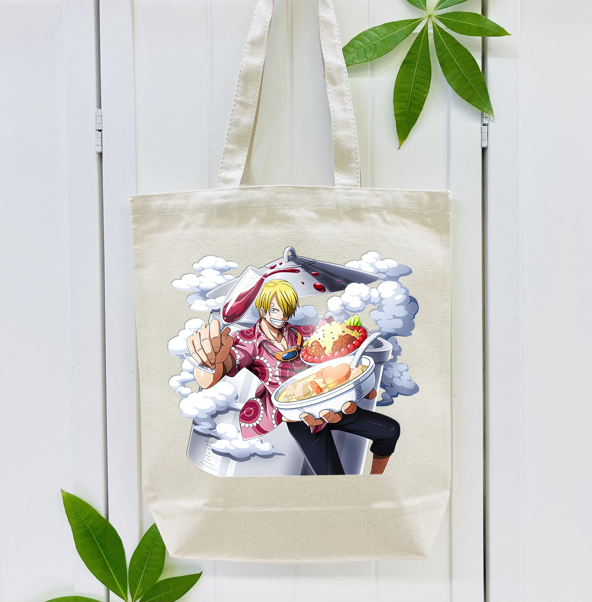 ワンピース サンジ ONE PIECE Sanji 縦型キャンバス生地手提げバッグ　トートバッグ
