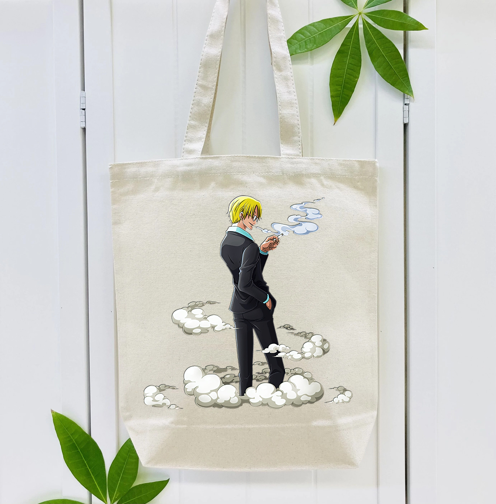 ワンピース サンジ ONE PIECE Sanji 縦型キャンバス生地手提げバッグ　トートバッグ