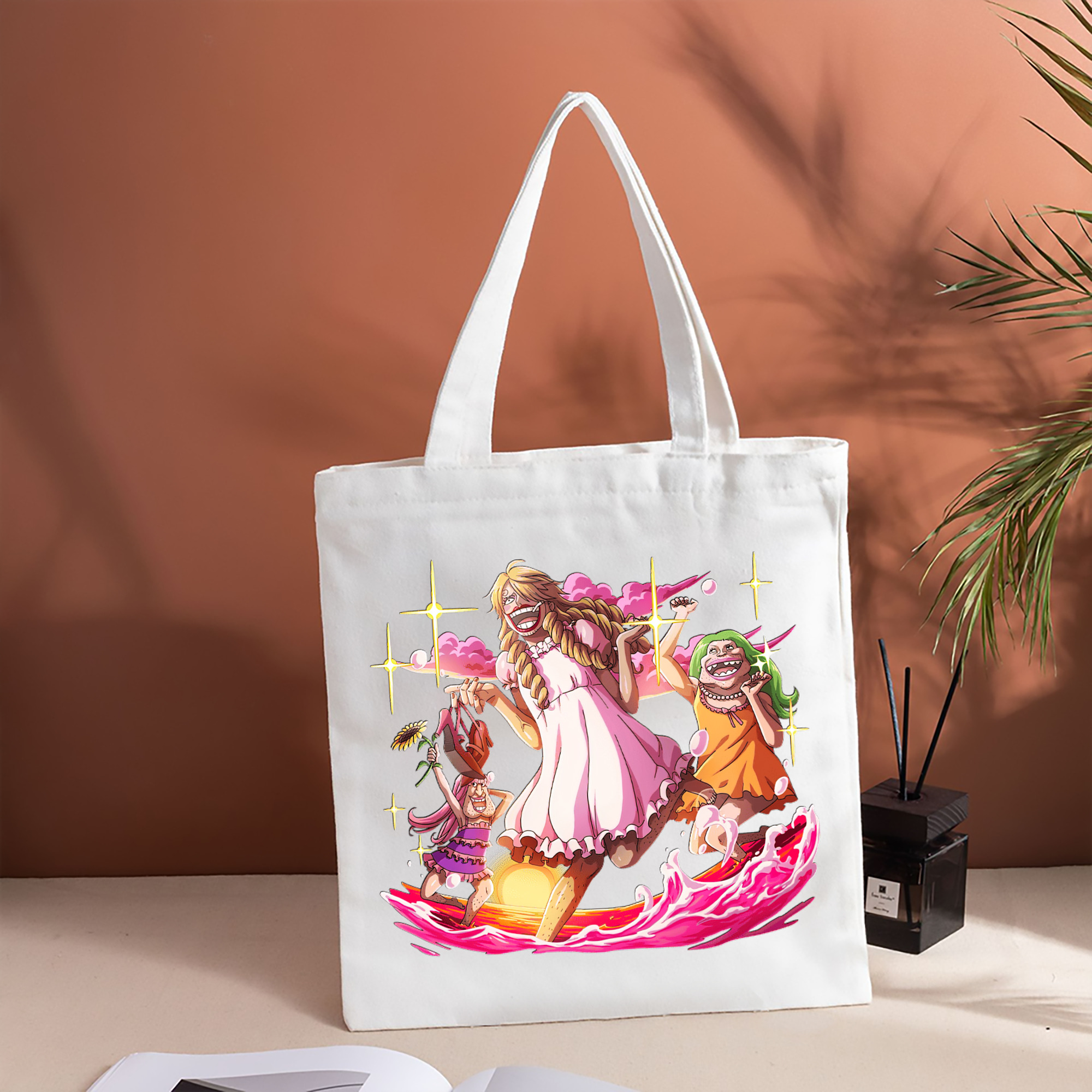 ワンピース サンジ ONE PIECE Sanji 縦型キャンバス生地手提げバッグ　トートバッグ