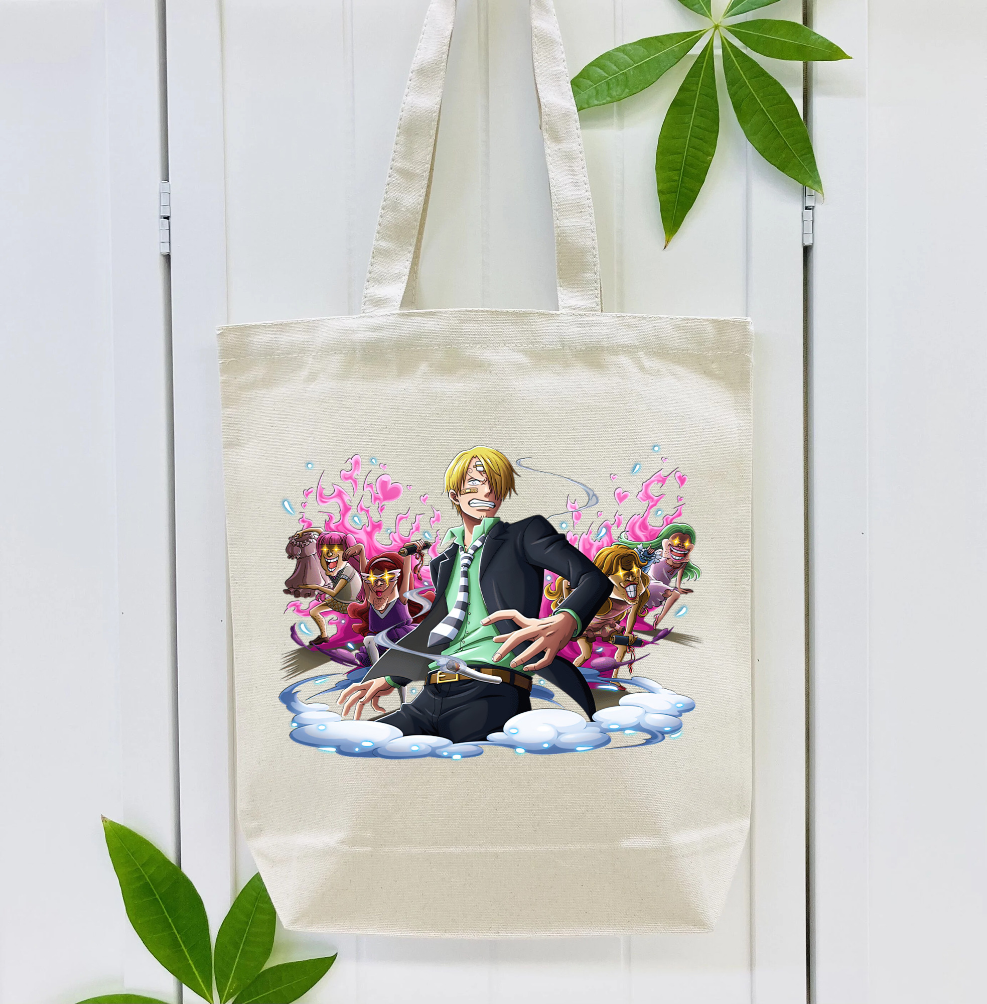 ワンピース サンジ ONE PIECE Sanji 縦型キャンバス生地手提げバッグ　トートバッグ