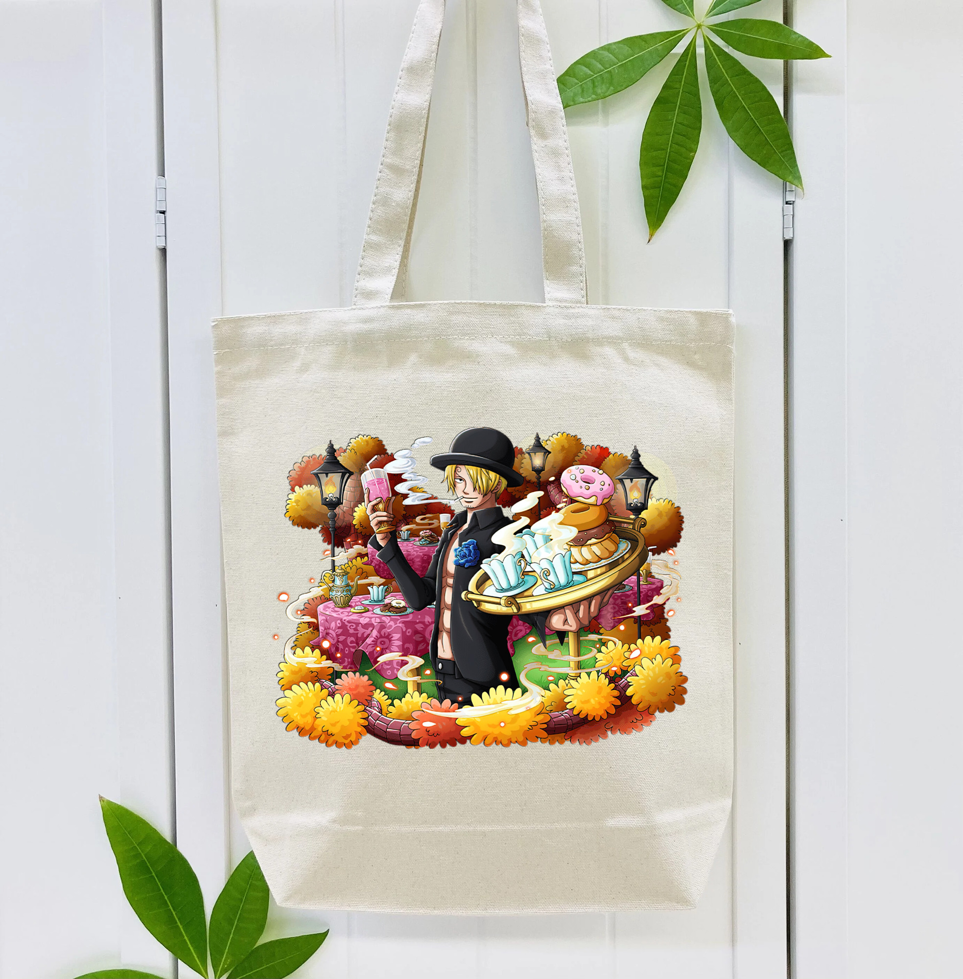 ワンピース サンジ ONE PIECE Sanji 縦型キャンバス生地手提げバッグ　トートバッグ