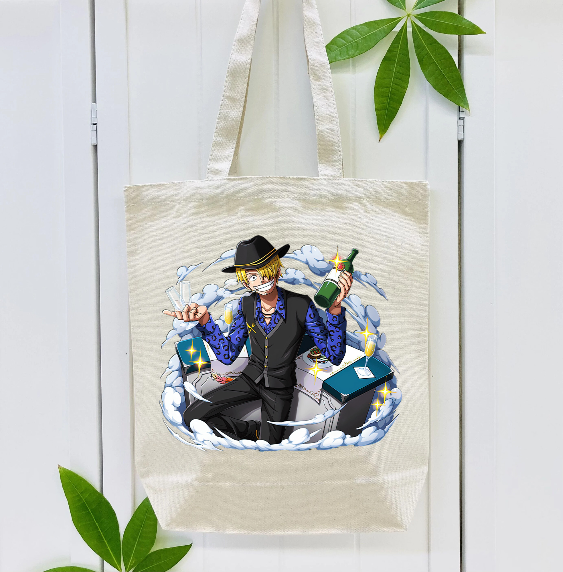 ワンピース サンジ ONE PIECE Sanji 縦型キャンバス生地手提げバッグ　トートバッグ