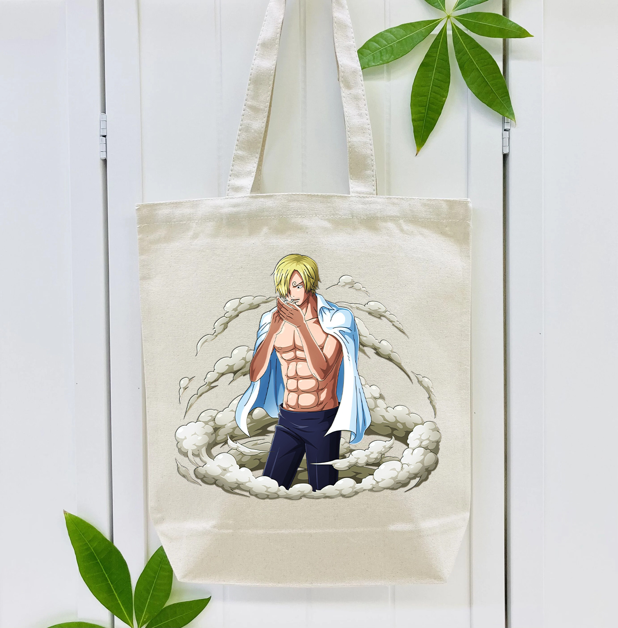 ワンピース サンジ ONE PIECE Sanji 縦型キャンバス生地手提げバッグ　トートバッグ