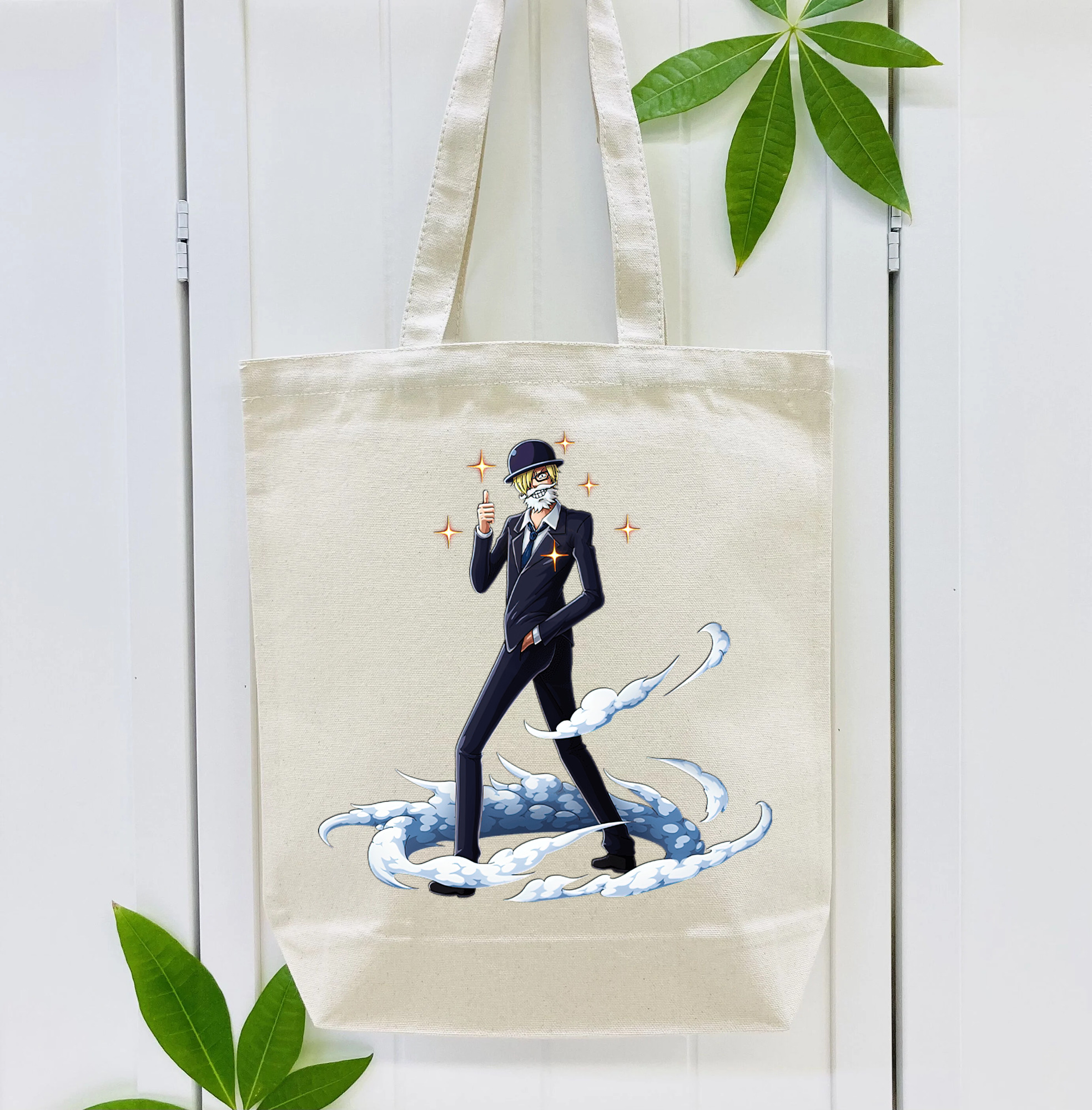 ワンピース サンジ ONE PIECE Sanji 縦型キャンバス生地手提げバッグ　トートバッグ