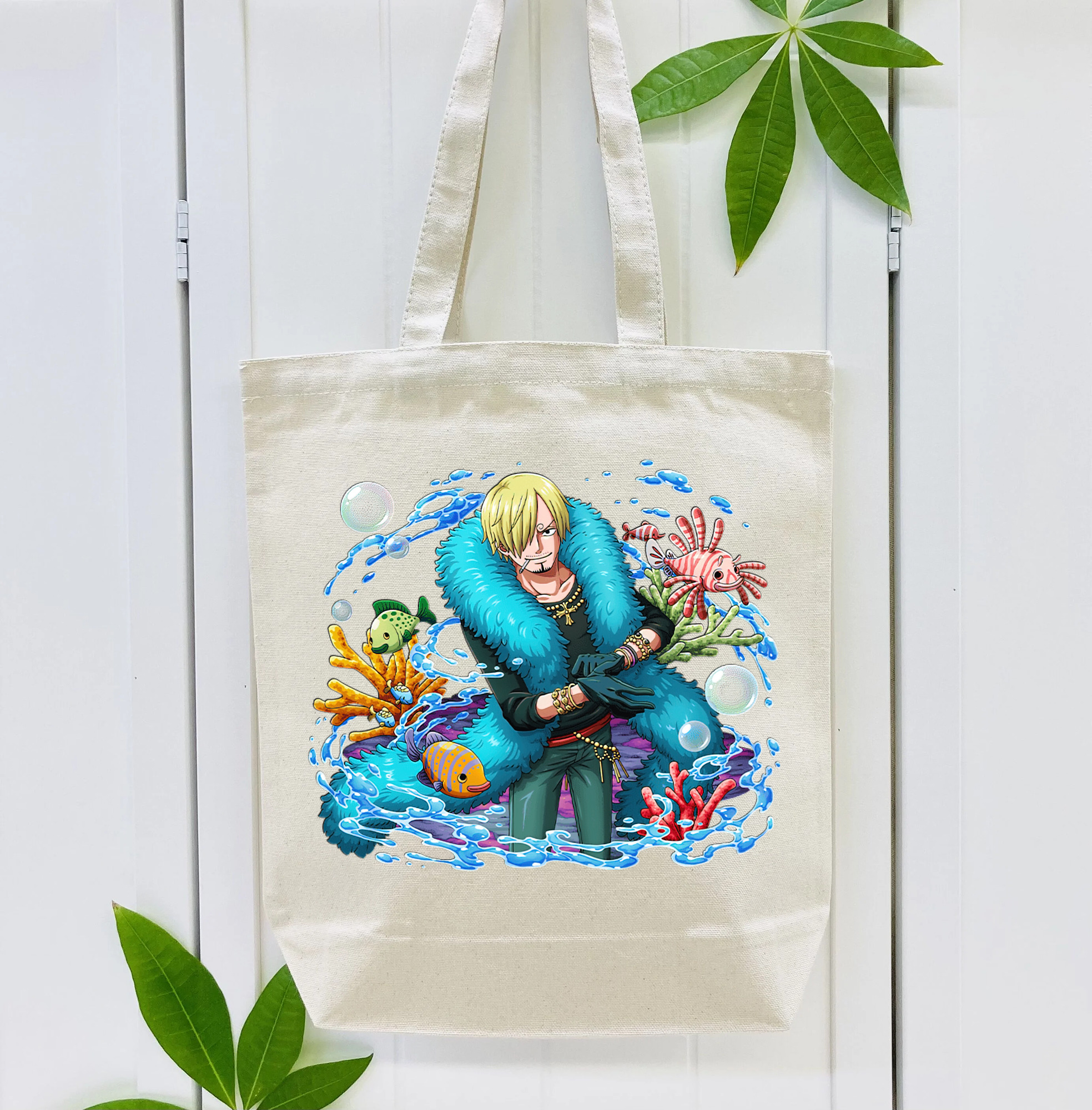 ワンピース サンジ ONE PIECE Sanji 縦型キャンバス生地手提げバッグ　トートバッグ