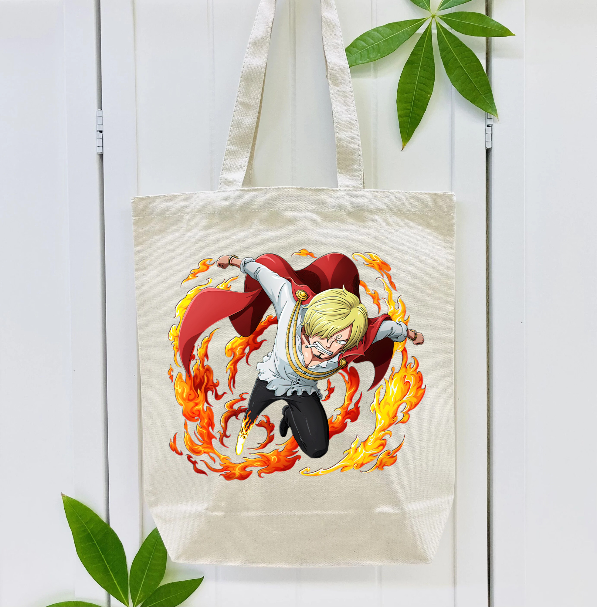 ワンピース サンジ ONE PIECE Sanji 縦型キャンバス生地手提げバッグ　トートバッグ