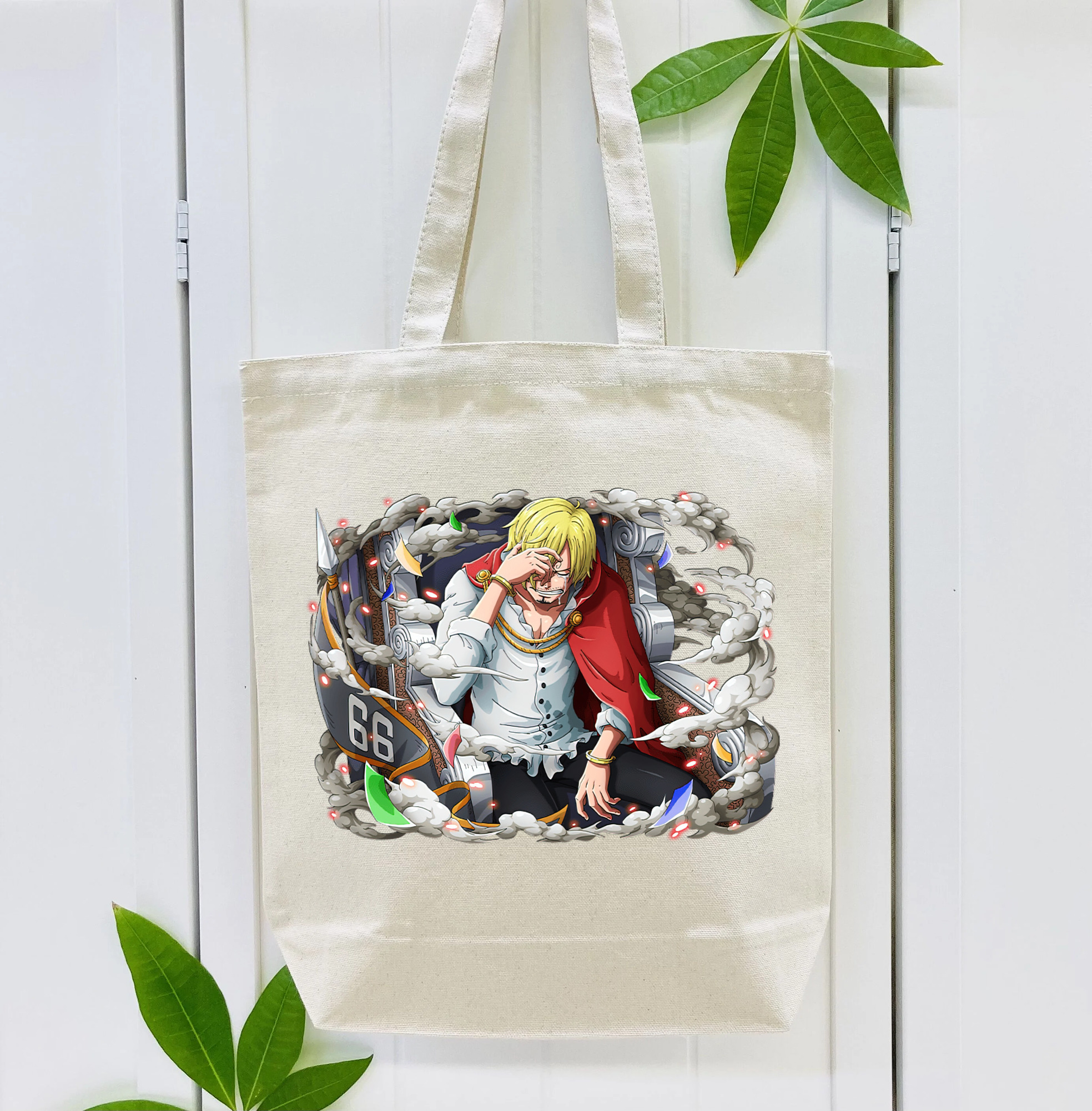 ワンピース サンジ ONE PIECE Sanji 縦型キャンバス生地手提げバッグ　トートバッグ