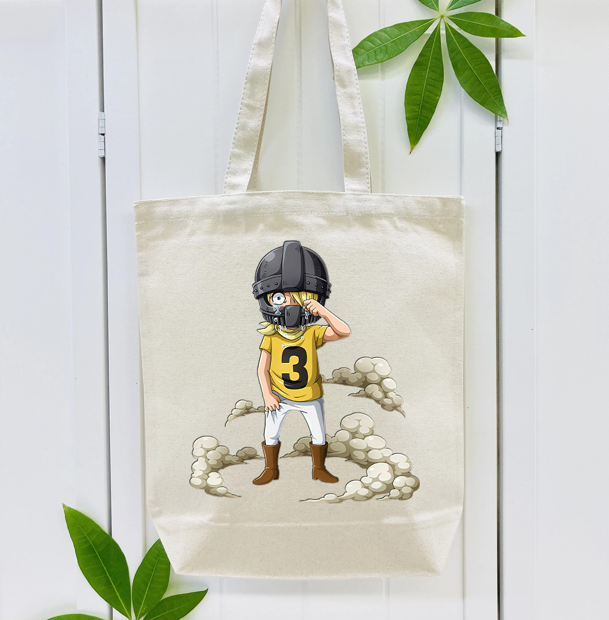 ワンピース サンジ ONE PIECE Sanji 縦型キャンバス生地手提げバッグ　トートバッグ