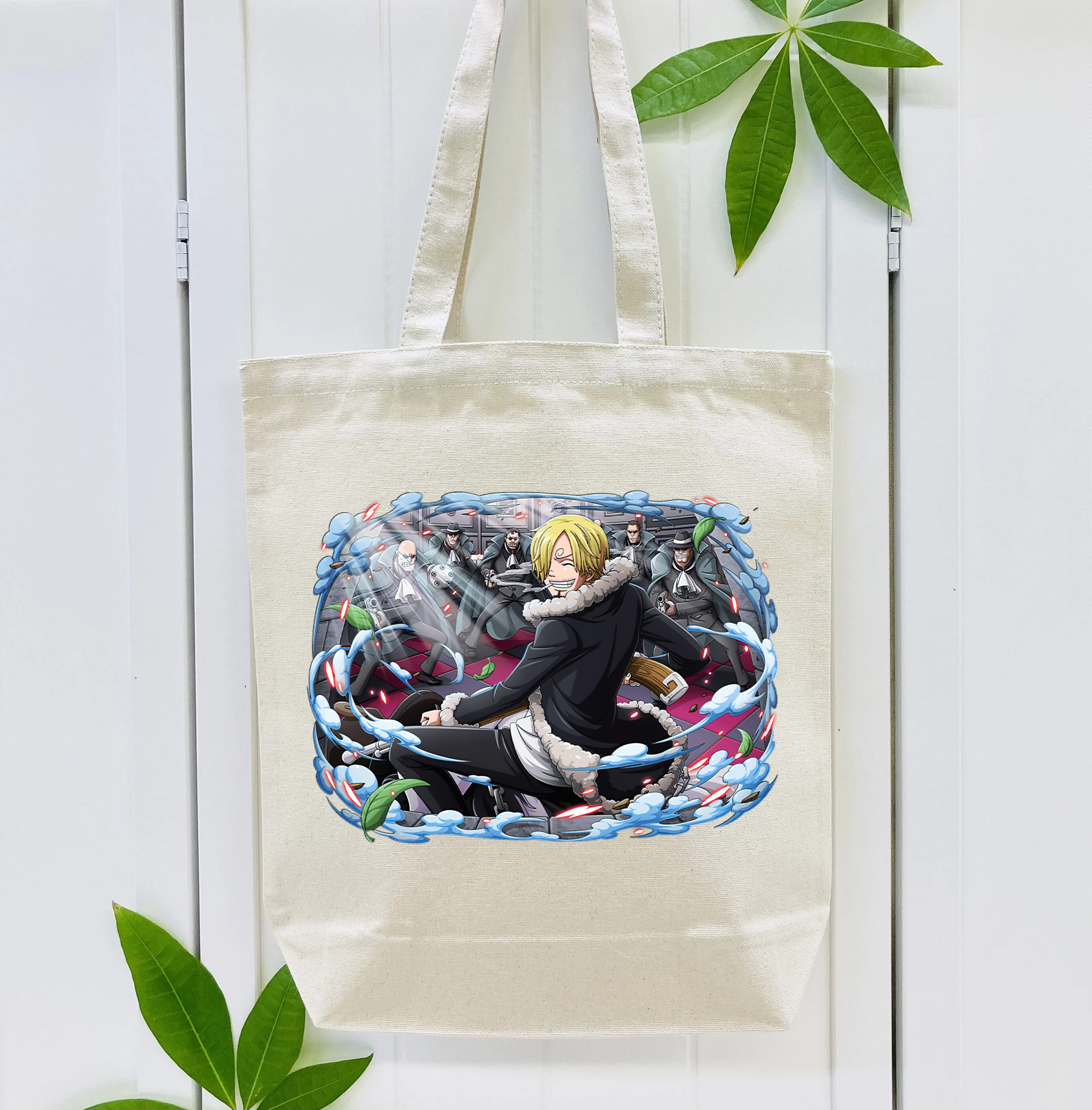 ワンピース サンジ ONE PIECE Sanji 縦型キャンバス生地手提げバッグ　トートバッグ