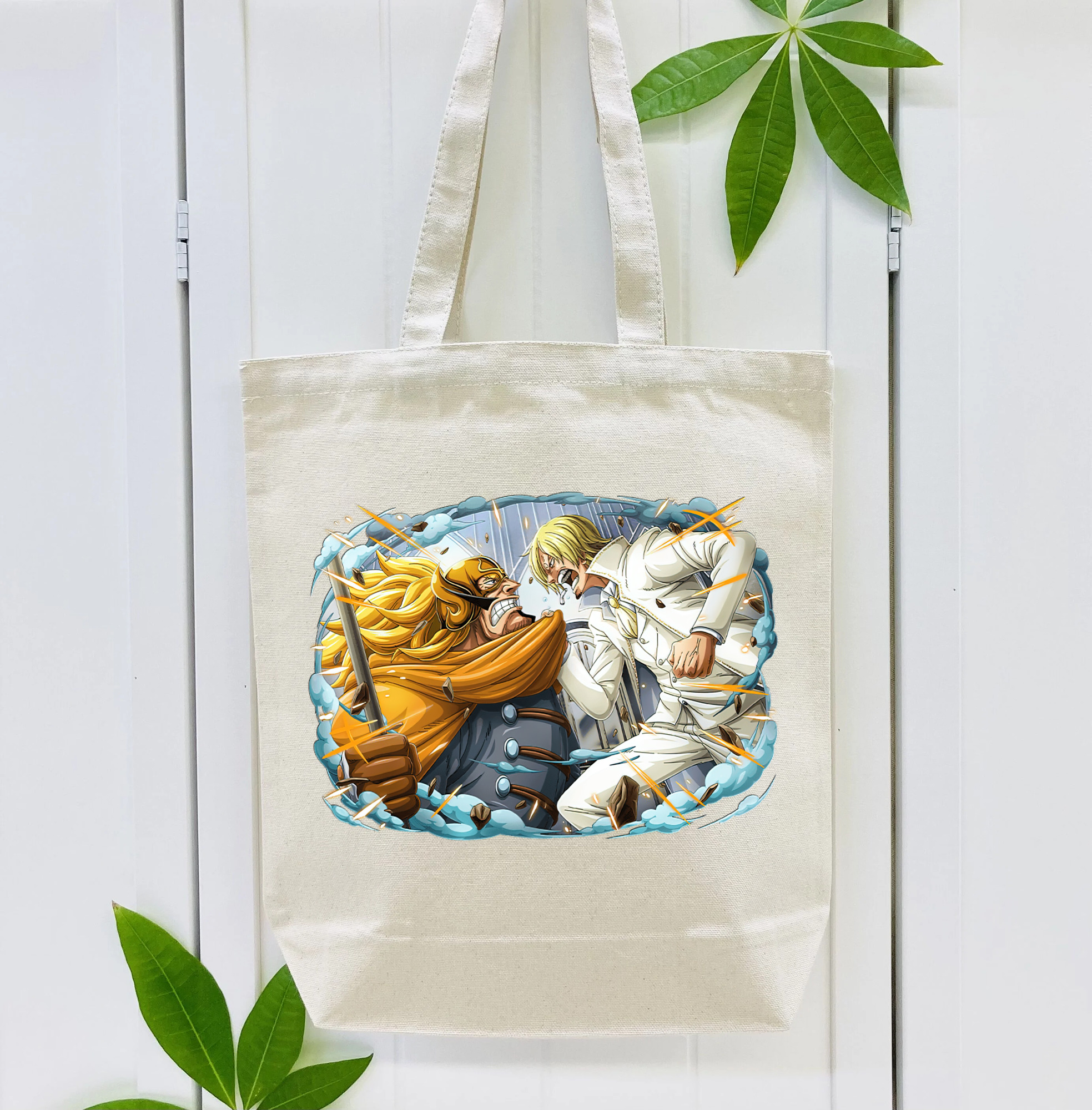 ワンピース サンジ ONE PIECE Sanji 縦型キャンバス生地手提げバッグ　トートバッグ