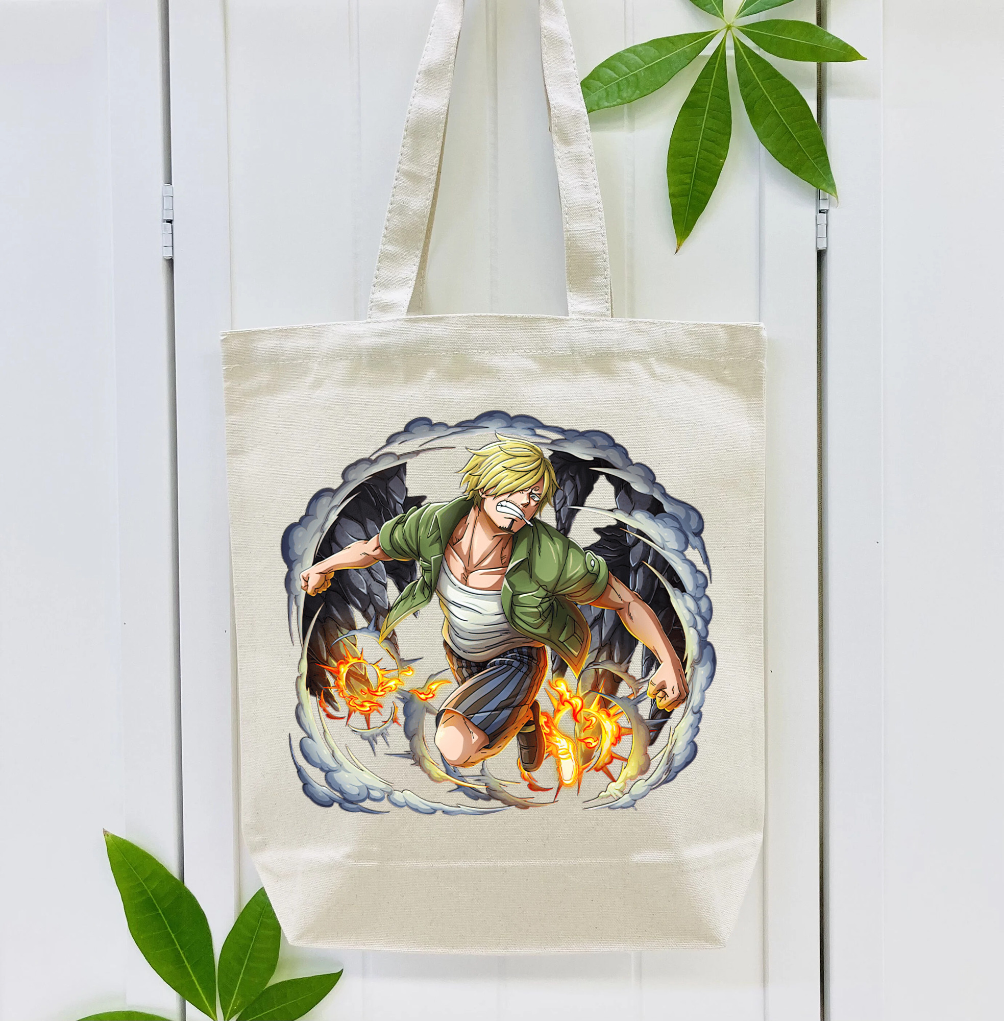 ワンピース サンジ ONE PIECE Sanji 縦型キャンバス生地手提げバッグ　トートバッグ