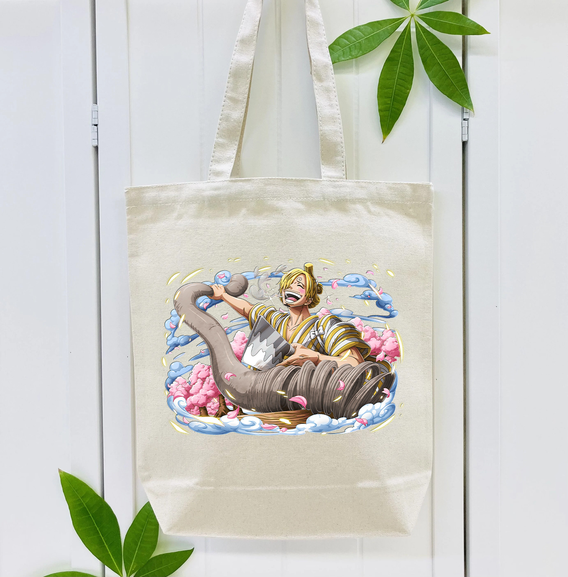 ワンピース サンジ ONE PIECE Sanji 縦型キャンバス生地手提げバッグ　トートバッグ