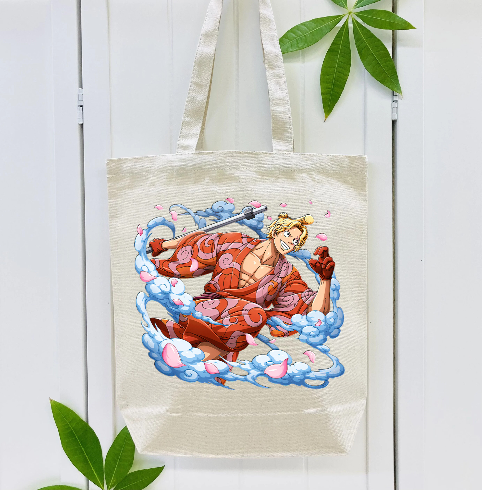 ワンピース サンジ ONE PIECE Sanji 縦型キャンバス生地手提げバッグ　トートバッグ