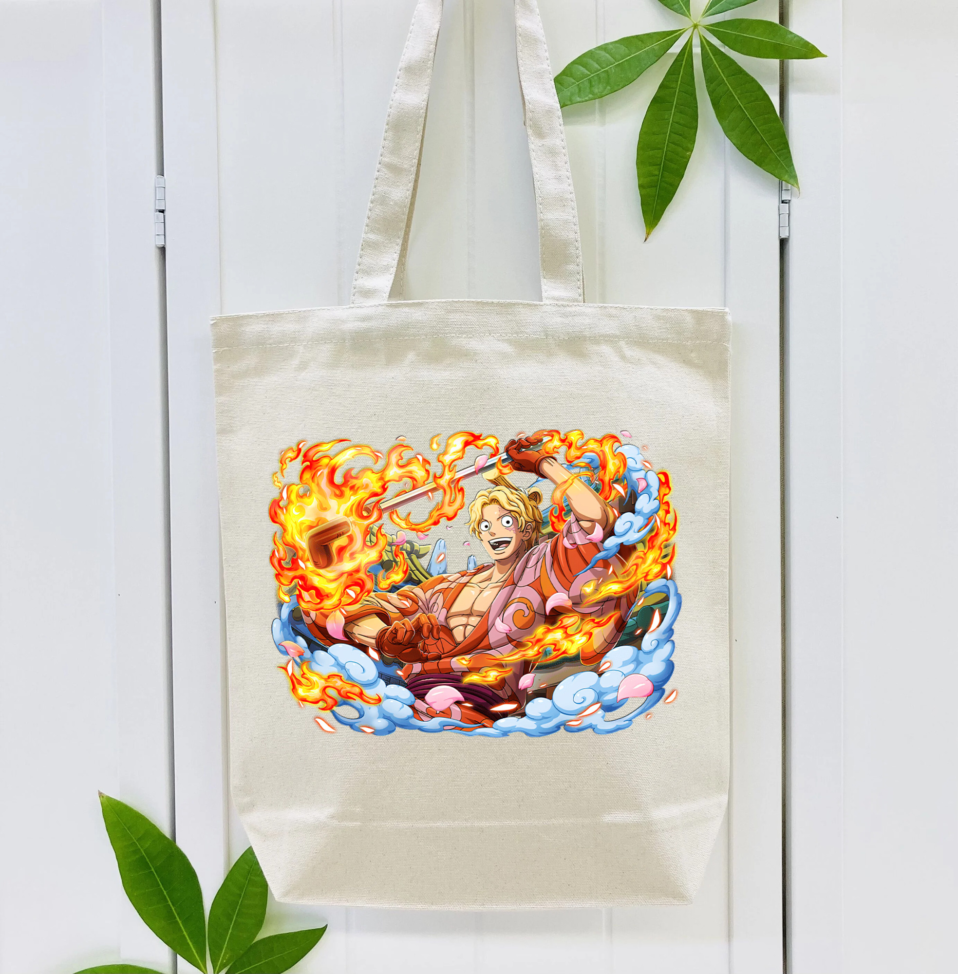 ワンピース サンジ ONE PIECE Sanji 縦型キャンバス生地手提げバッグ　トートバッグ