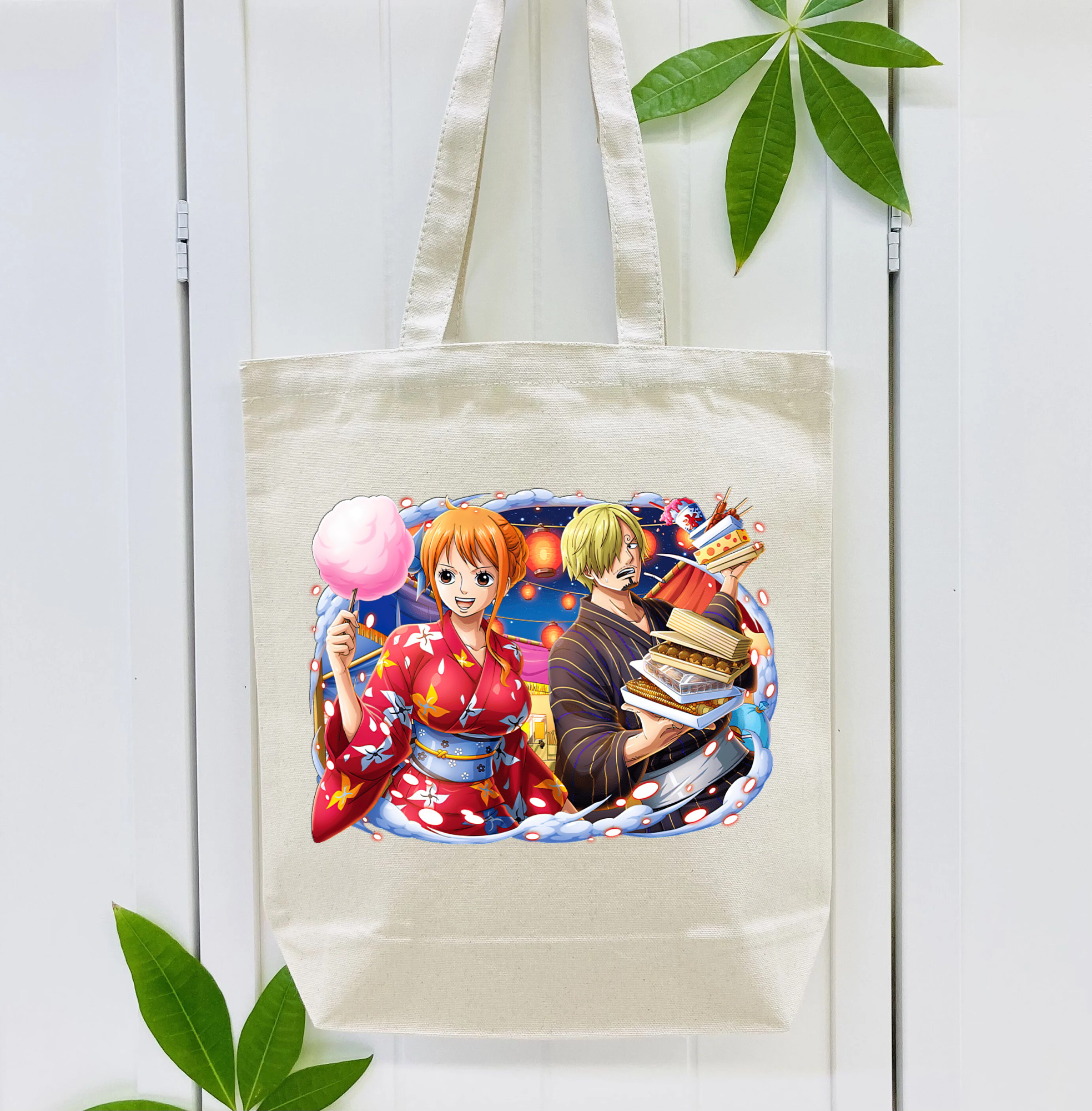 ワンピース サンジ ONE PIECE Sanji 縦型キャンバス生地手提げバッグ　トートバッグ