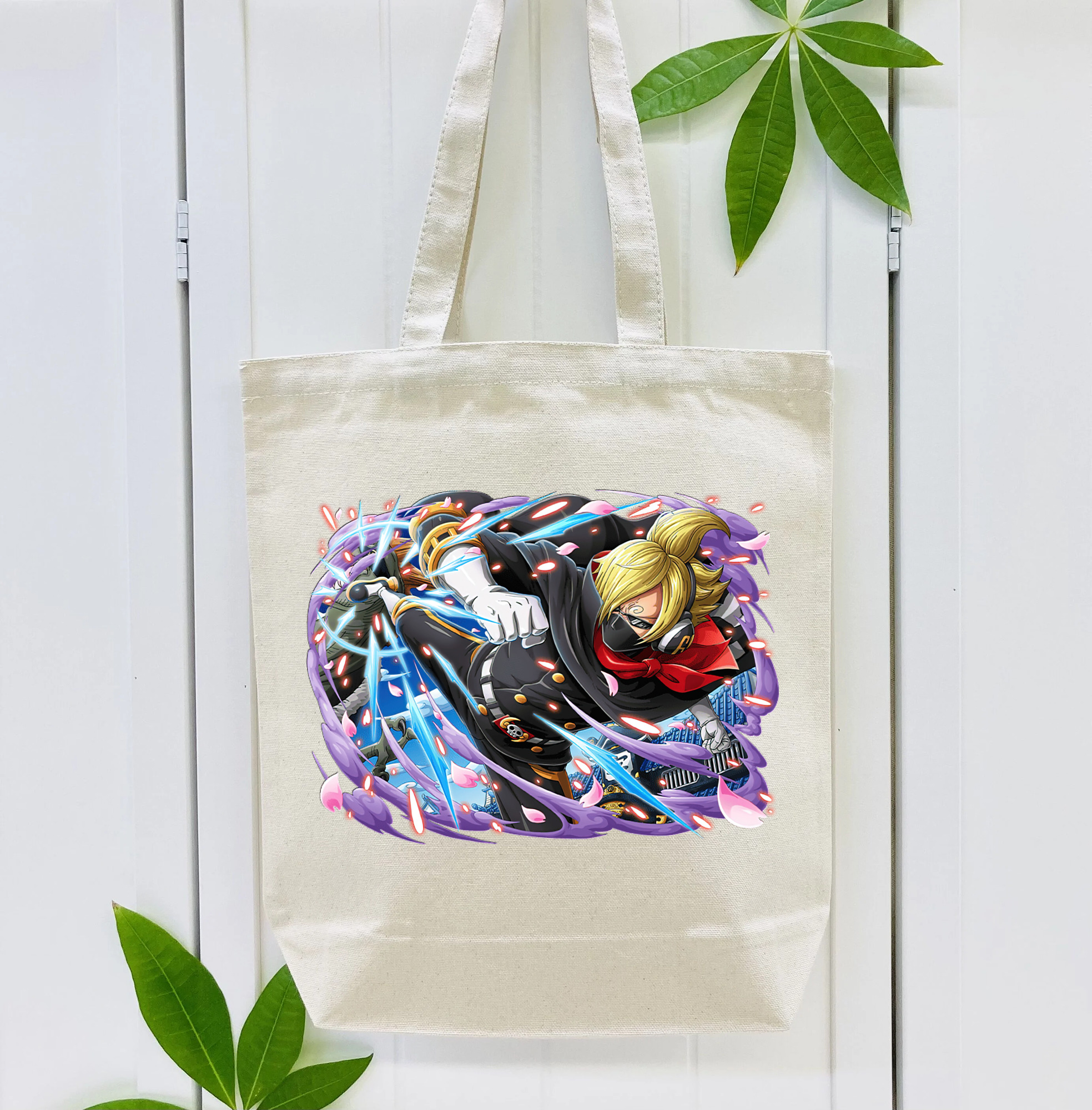 ワンピース サンジ ONE PIECE Sanji 縦型キャンバス生地手提げバッグ　トートバッグ
