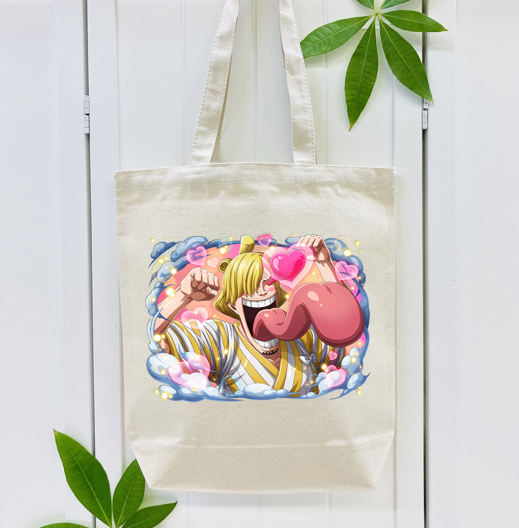 ワンピース サンジ ONE PIECE Sanji 縦型キャンバス生地手提げバッグ　トートバッグ