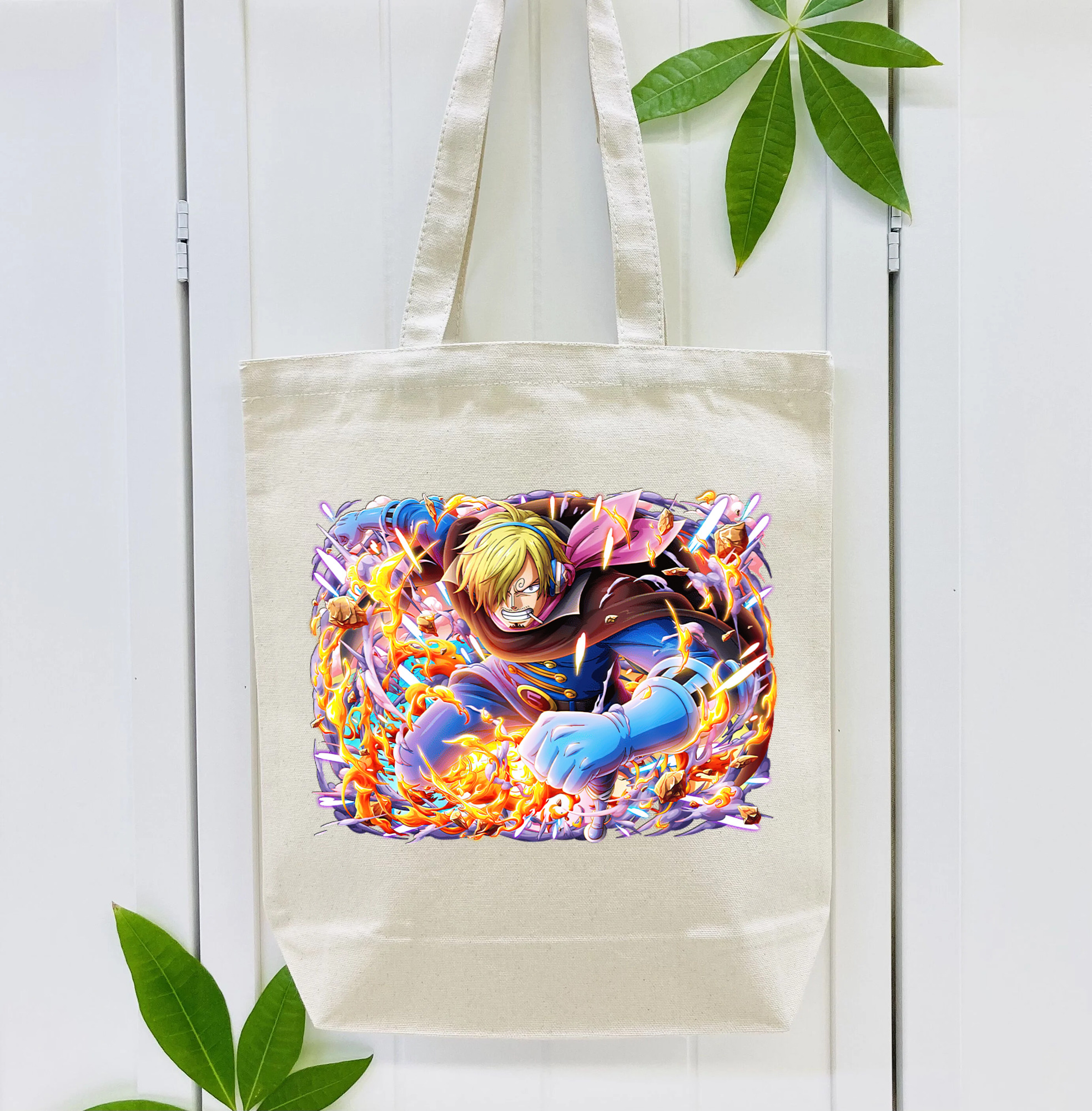 ワンピース サンジ ONE PIECE Sanji 縦型キャンバス生地手提げバッグ　トートバッグ