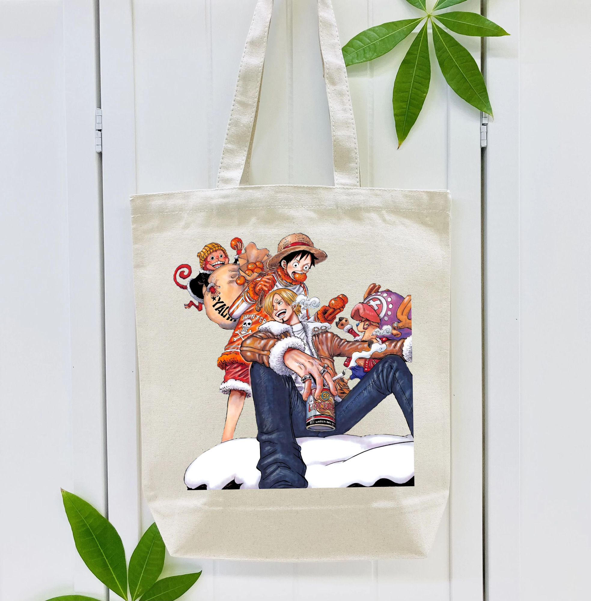 ワンピース サンジ ONE PIECE Sanji 縦型キャンバス生地手提げバッグ　トートバッグ