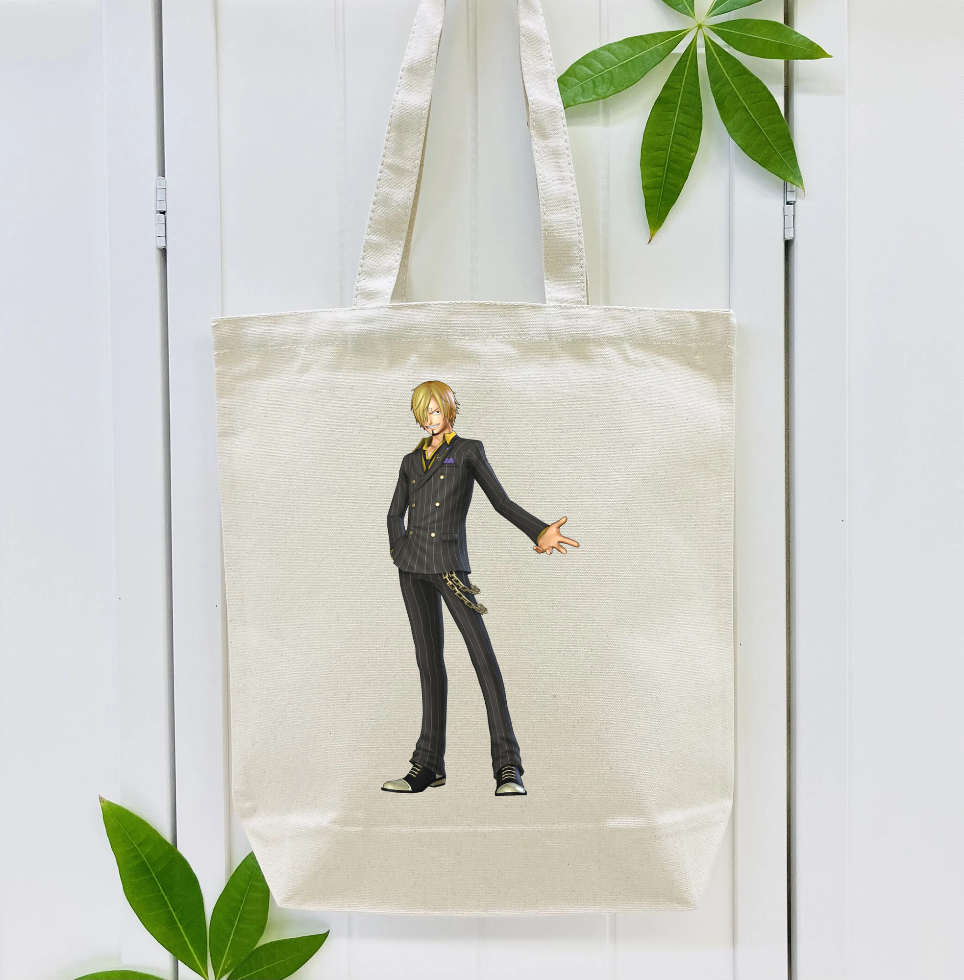 ワンピース サンジ ONE PIECE Sanji 縦型キャンバス生地手提げバッグ　トートバッグ