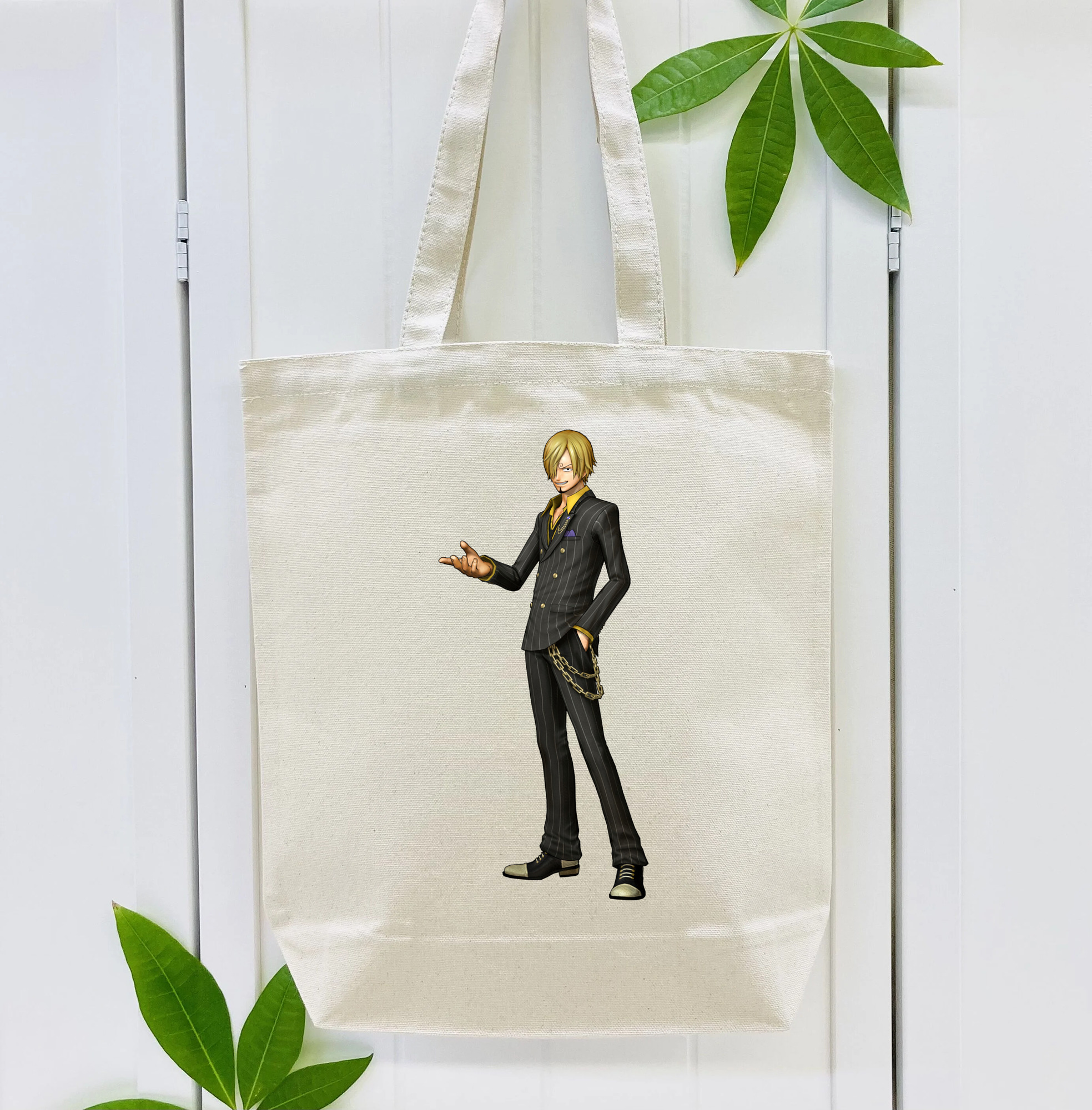 ワンピース サンジ ONE PIECE Sanji 縦型キャンバス生地手提げバッグ　トートバッグ