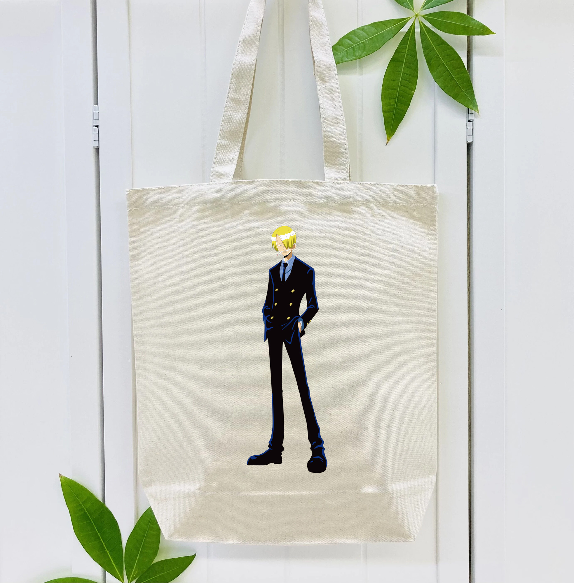 ワンピース サンジ ONE PIECE Sanji 縦型キャンバス生地手提げバッグ　トートバッグ