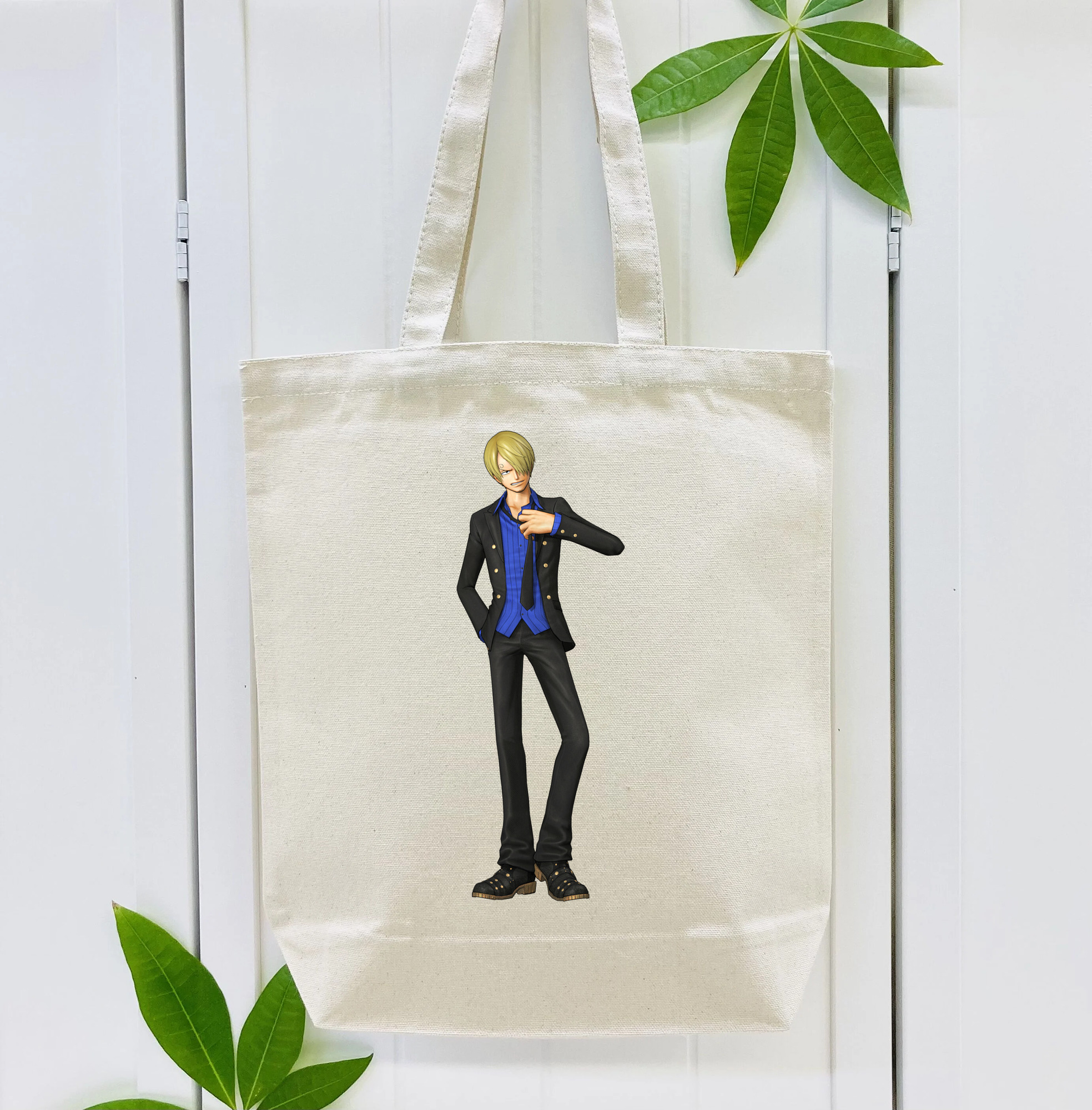 ワンピース サンジ ONE PIECE Sanji 縦型キャンバス生地手提げバッグ　トートバッグ