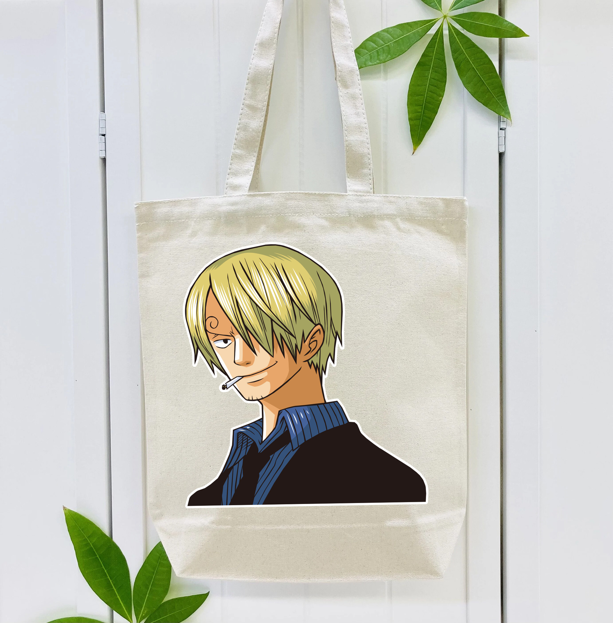 ワンピース サンジ ONE PIECE Sanji 縦型キャンバス生地手提げバッグ　トートバッグ