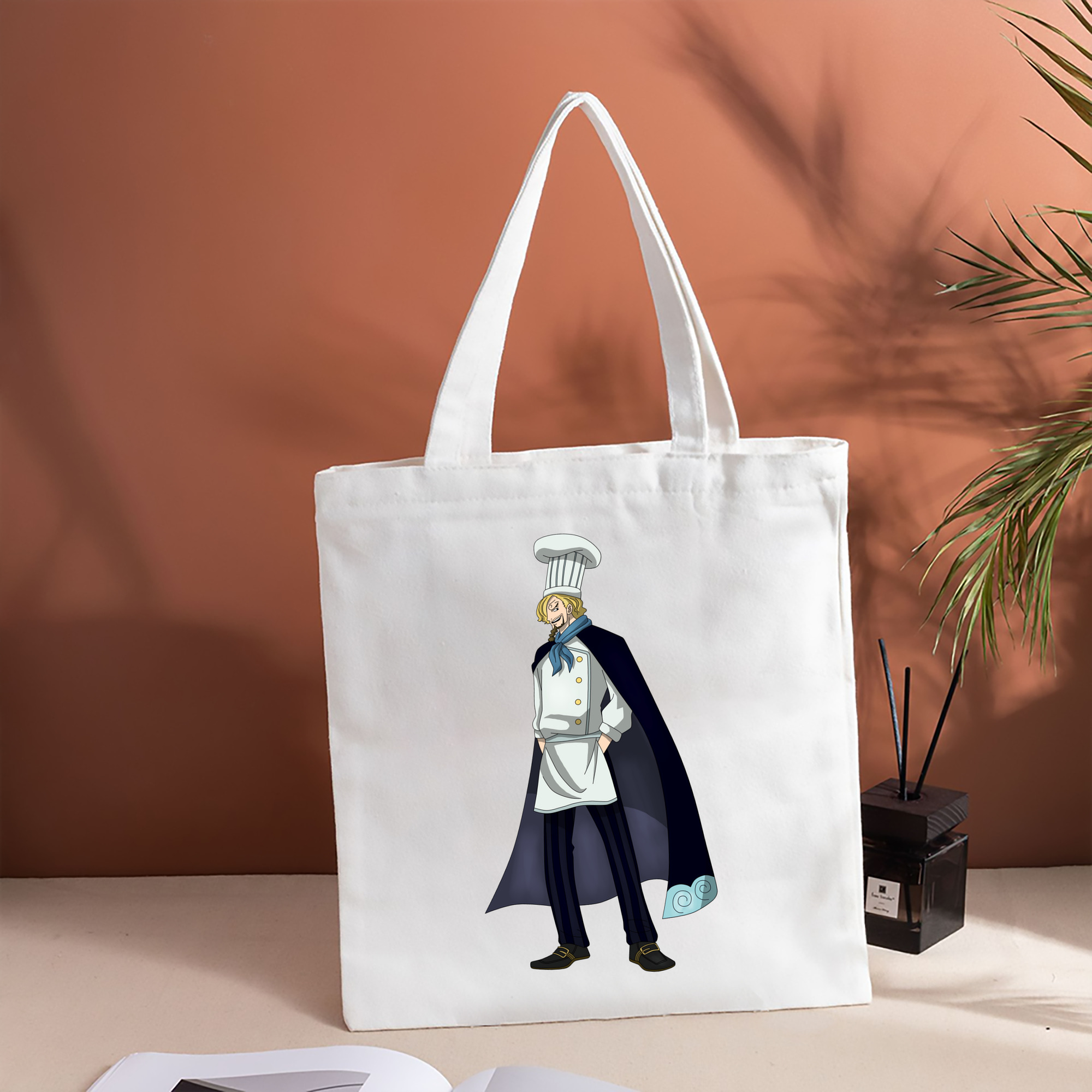 ワンピース サンジ ONE PIECE Sanji 縦型キャンバス生地手提げバッグ　トートバッグ