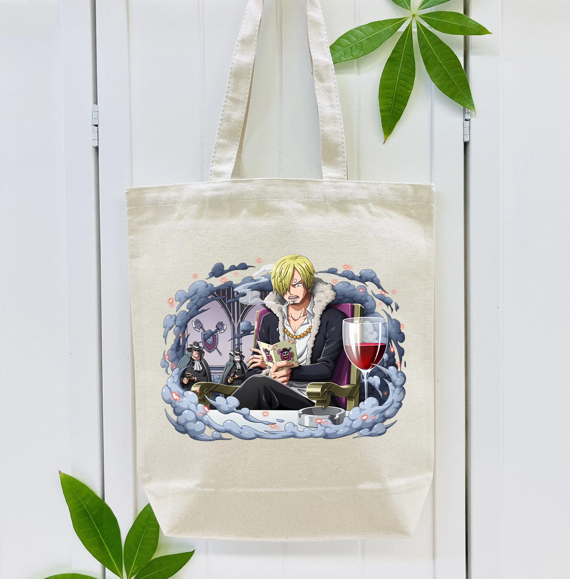 ワンピース サンジ ONE PIECE Sanji 縦型キャンバス生地手提げバッグ　トートバッグ