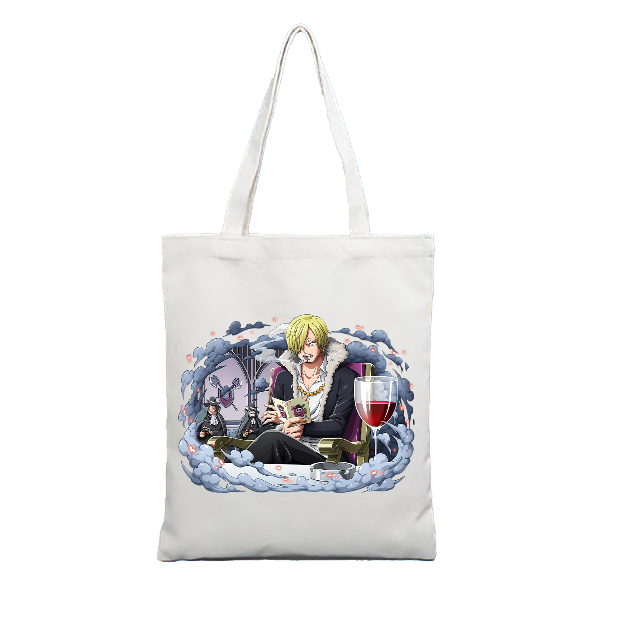 （画像用） ワンピース サンジ ONE PIECE Sanji 縦型キャンバス生地手提げバッグ　トートバッグ