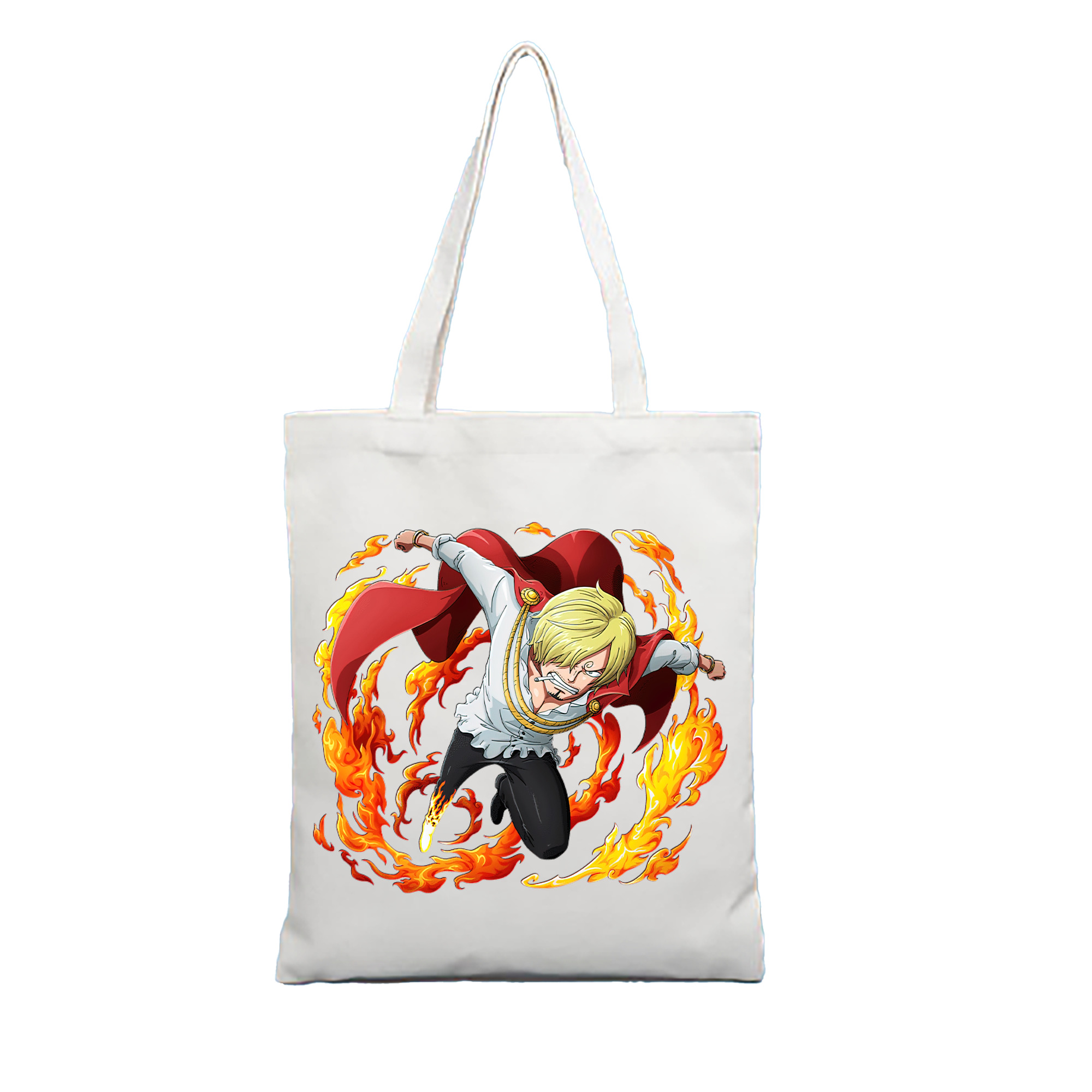 （画像用） ワンピース サンジ ONE PIECE Sanji 縦型キャンバス生地手提げバッグ　トートバッグ