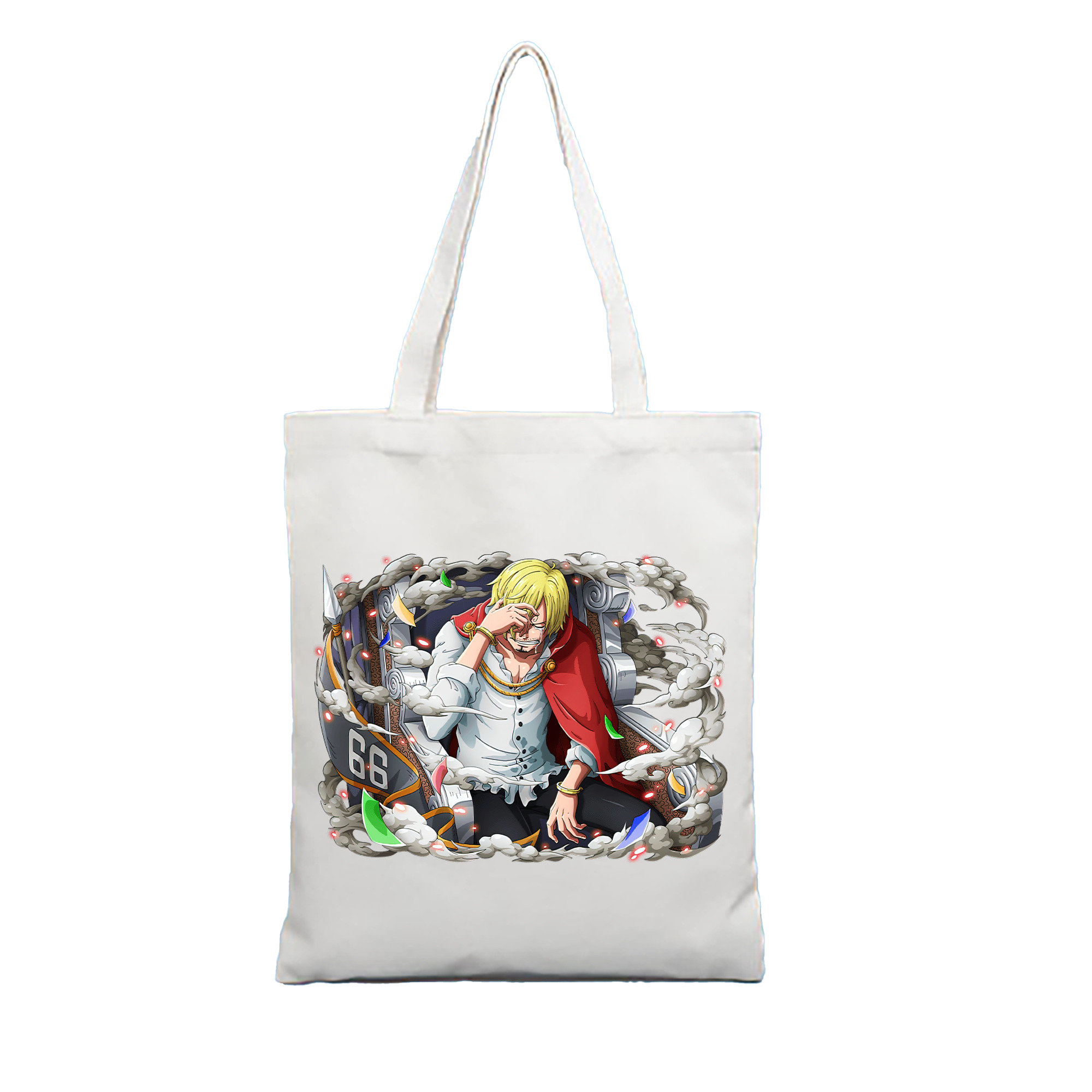 （画像用） ワンピース サンジ ONE PIECE Sanji 縦型キャンバス生地手提げバッグ　トートバッグ