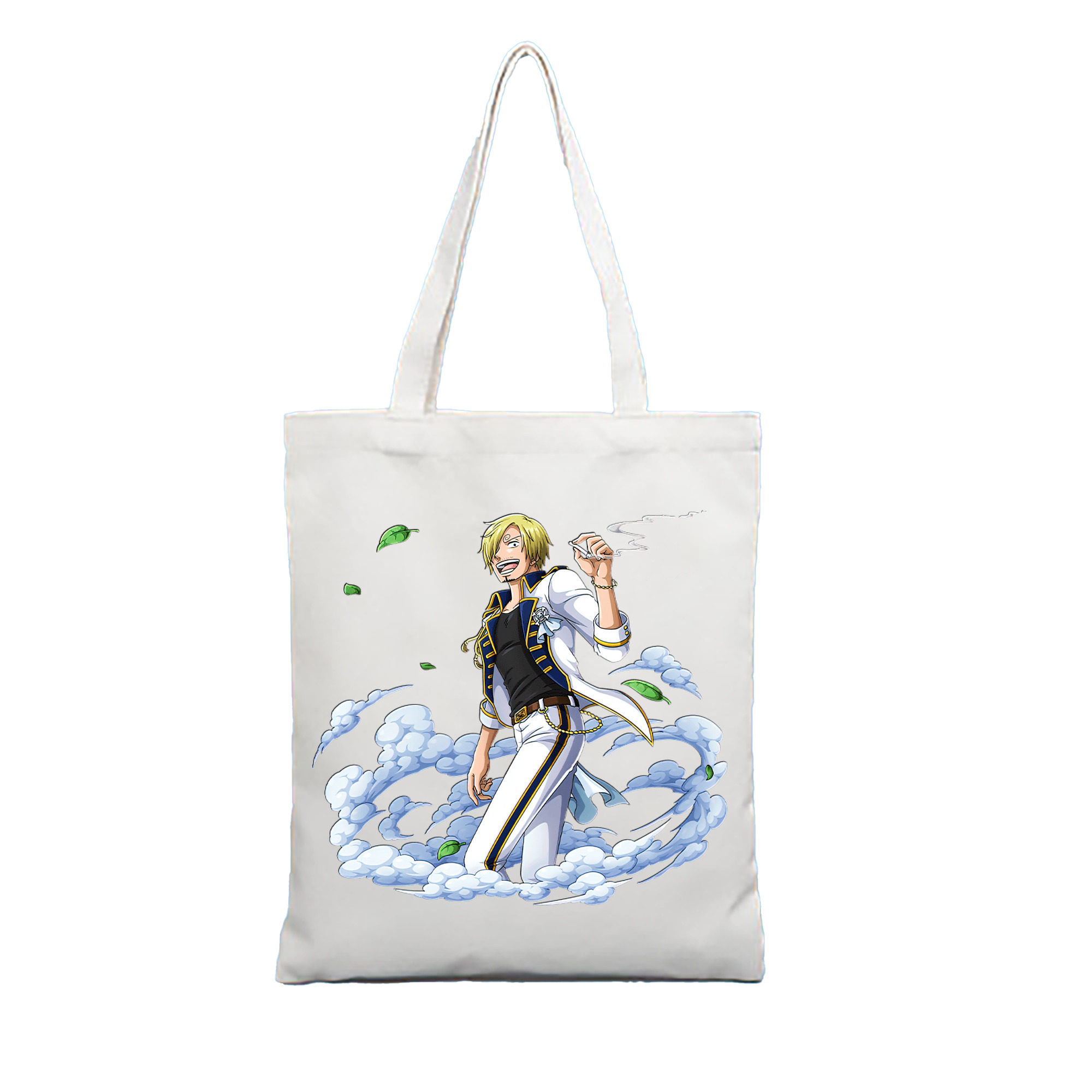 （画像用） ワンピース サンジ ONE PIECE Sanji 縦型キャンバス生地手提げバッグ　トートバッグ