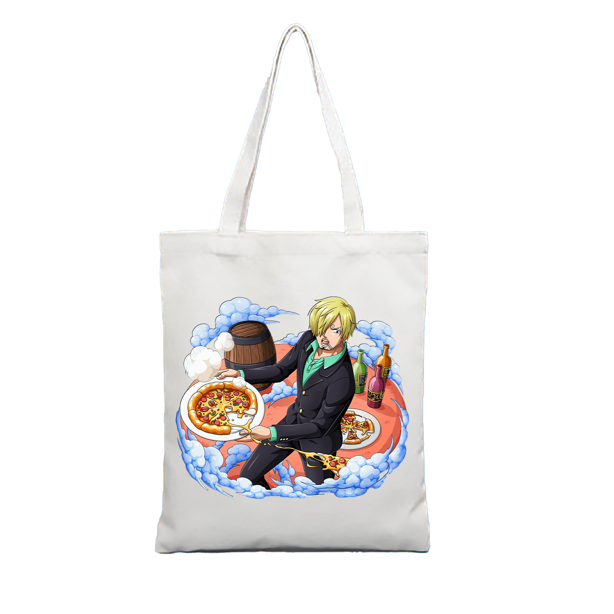 （画像用） ワンピース サンジ ONE PIECE Sanji 縦型キャンバス生地手提げバッグ　トートバッグ