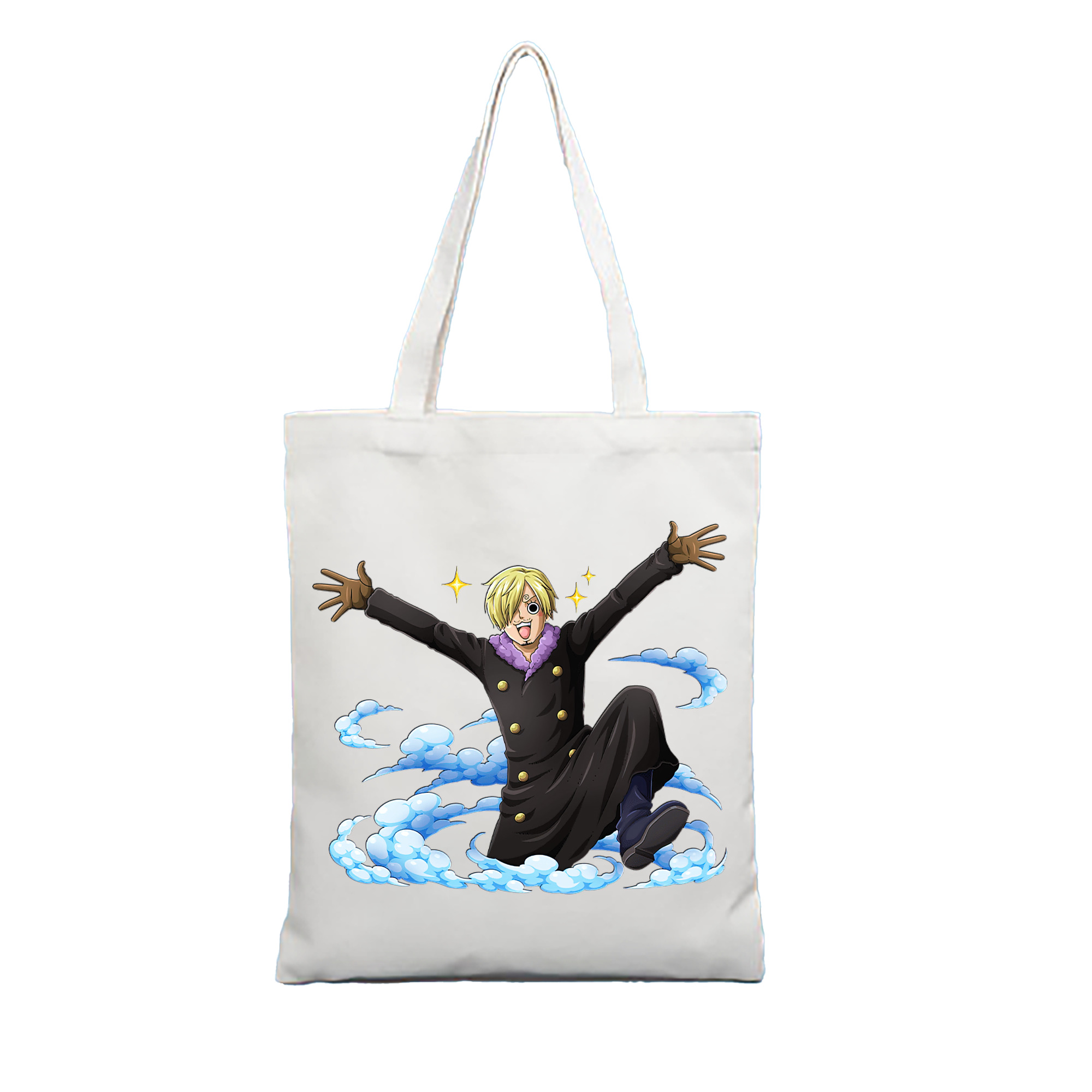 （画像用） ワンピース サンジ ONE PIECE Sanji 縦型キャンバス生地手提げバッグ　トートバッグ